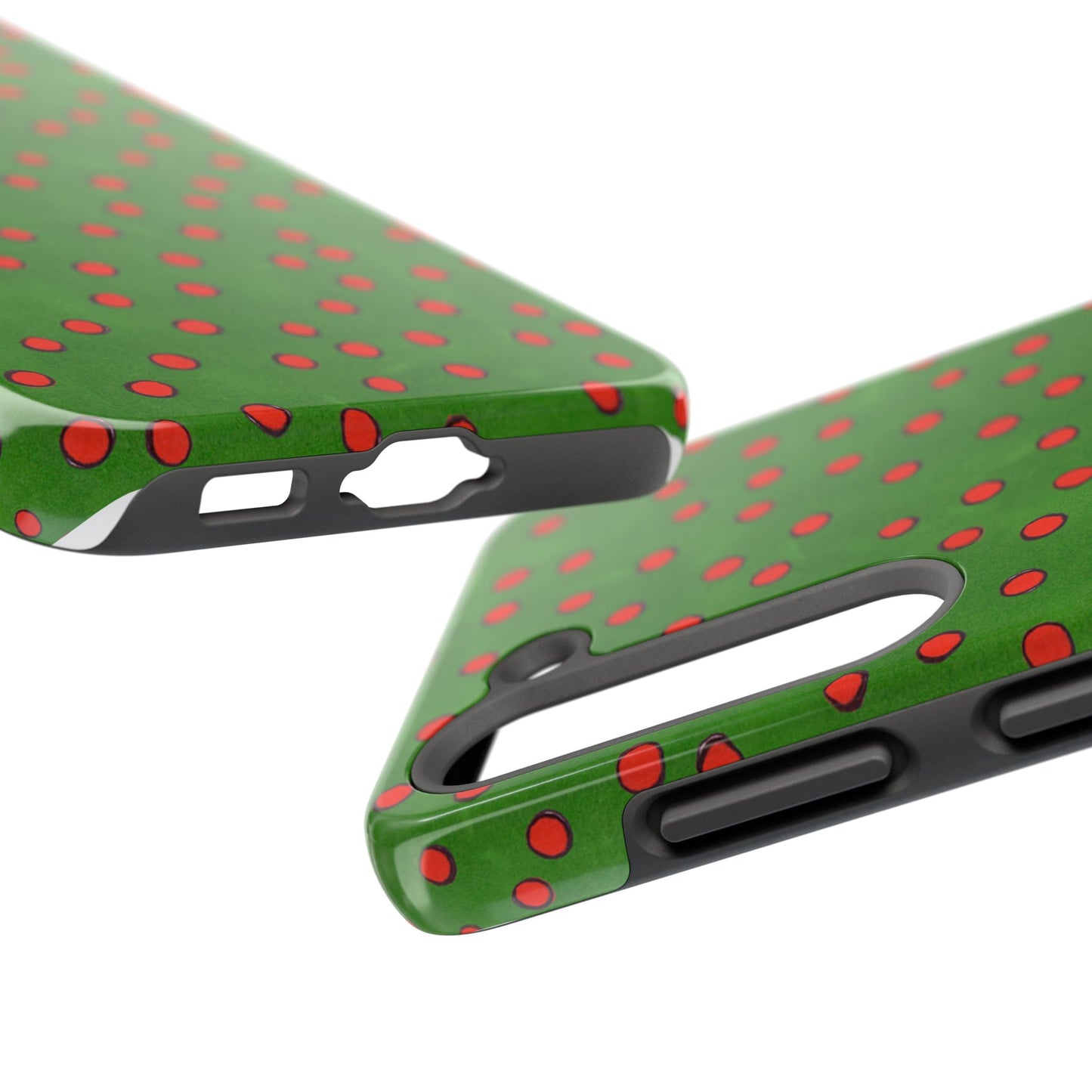 Dinky Dots Green / Red Phone Case