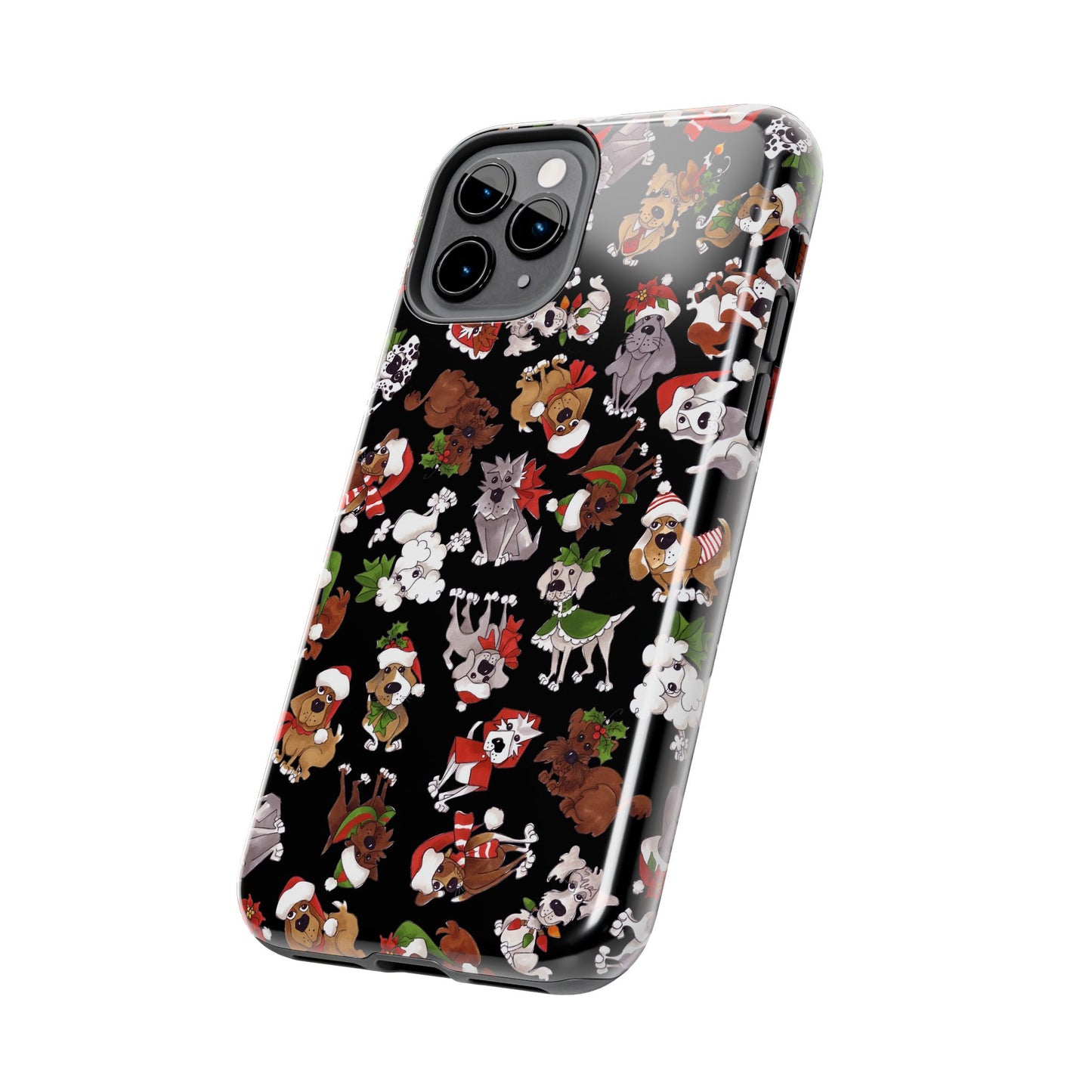 Doggie Toss Black Phone Case