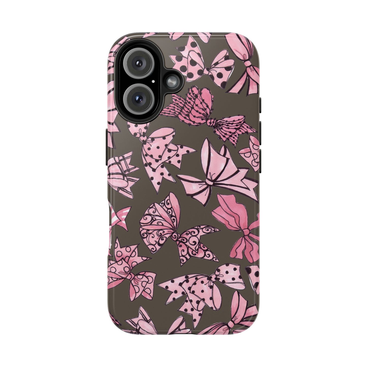 Blushing Bows Mocha Phone Case