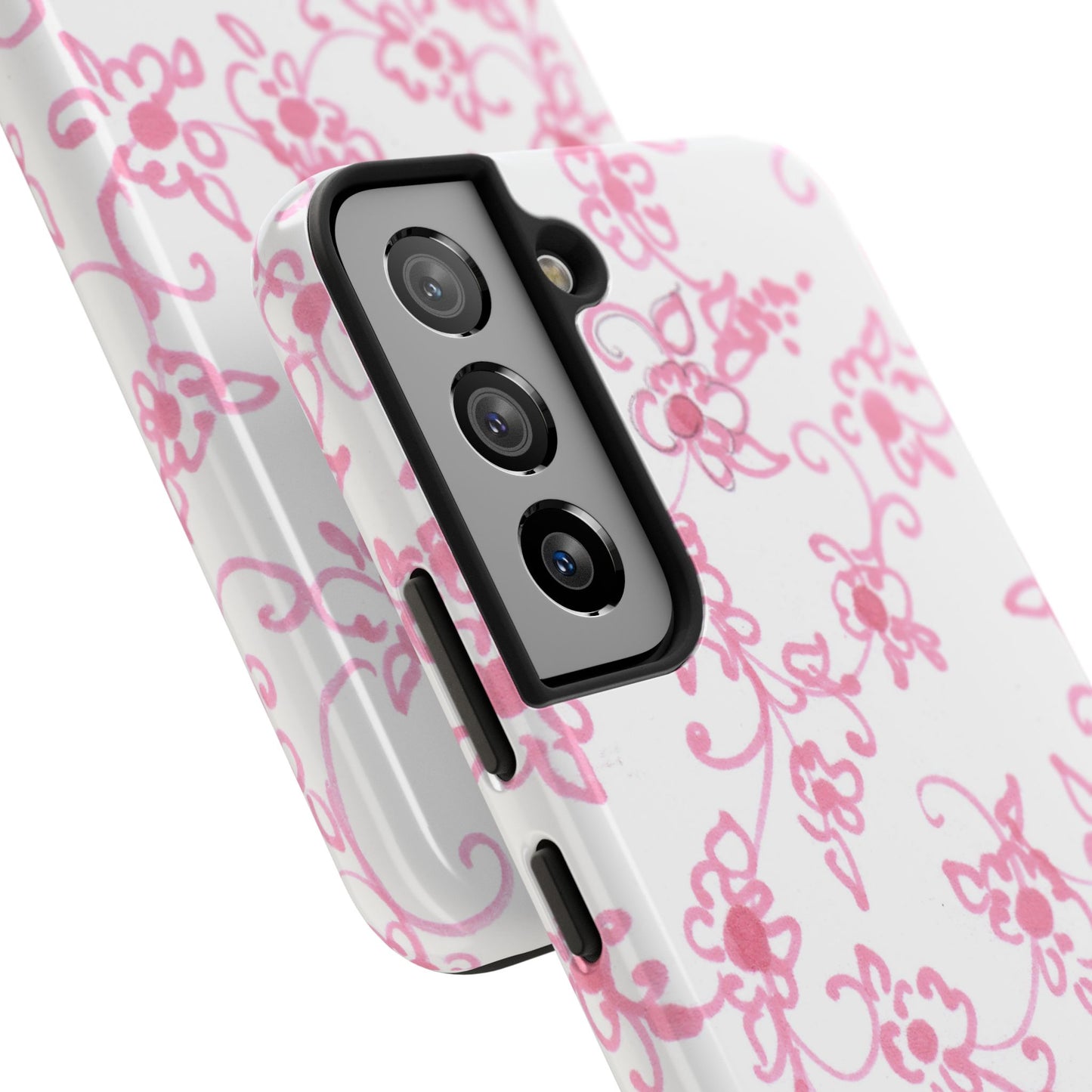 Juliette Ladies White / Pink Flowers Phone Case
