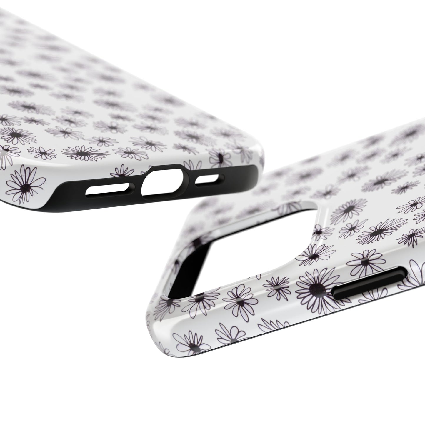 Random Daisy White / Black Phone Case
