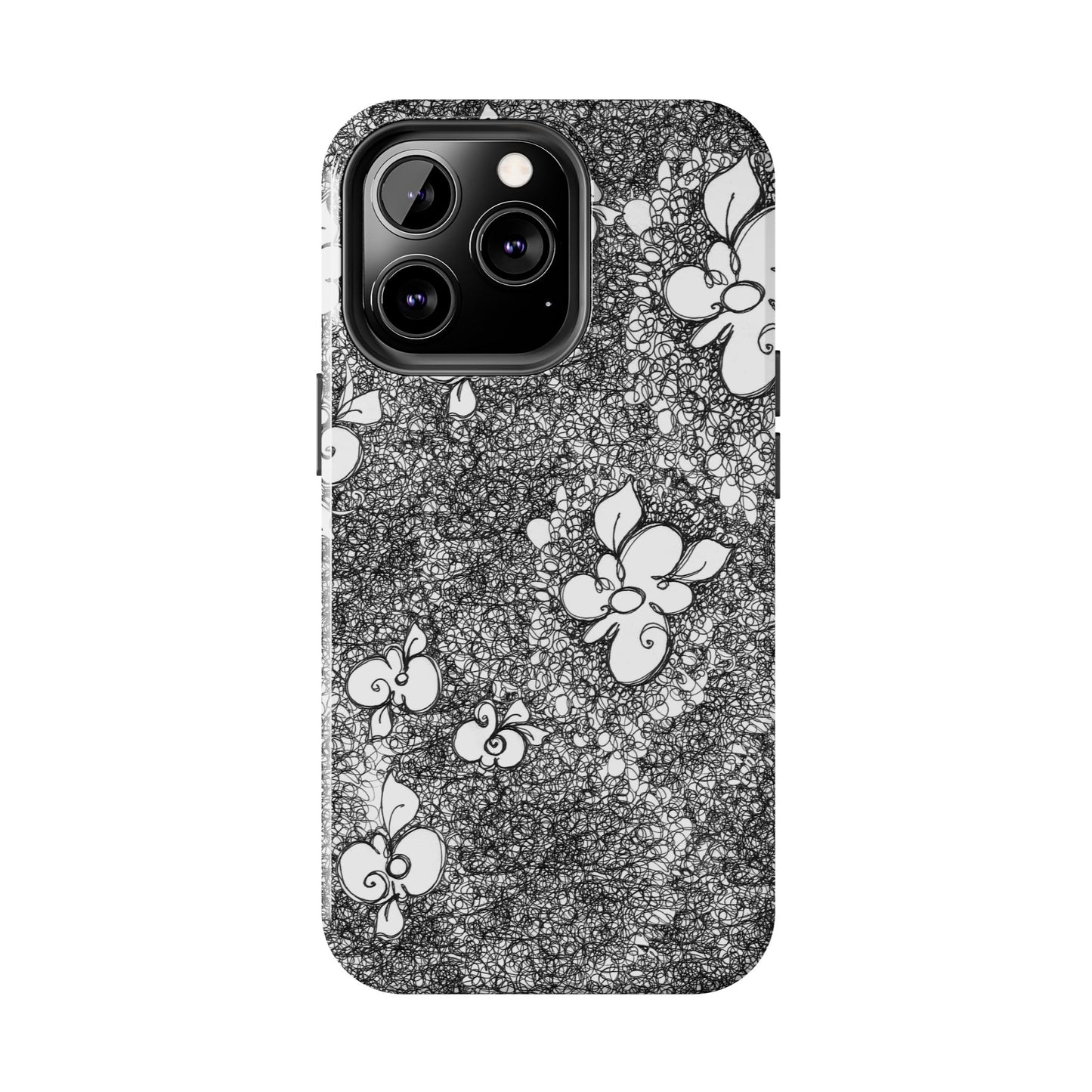 Flower Scribbles Phone Case