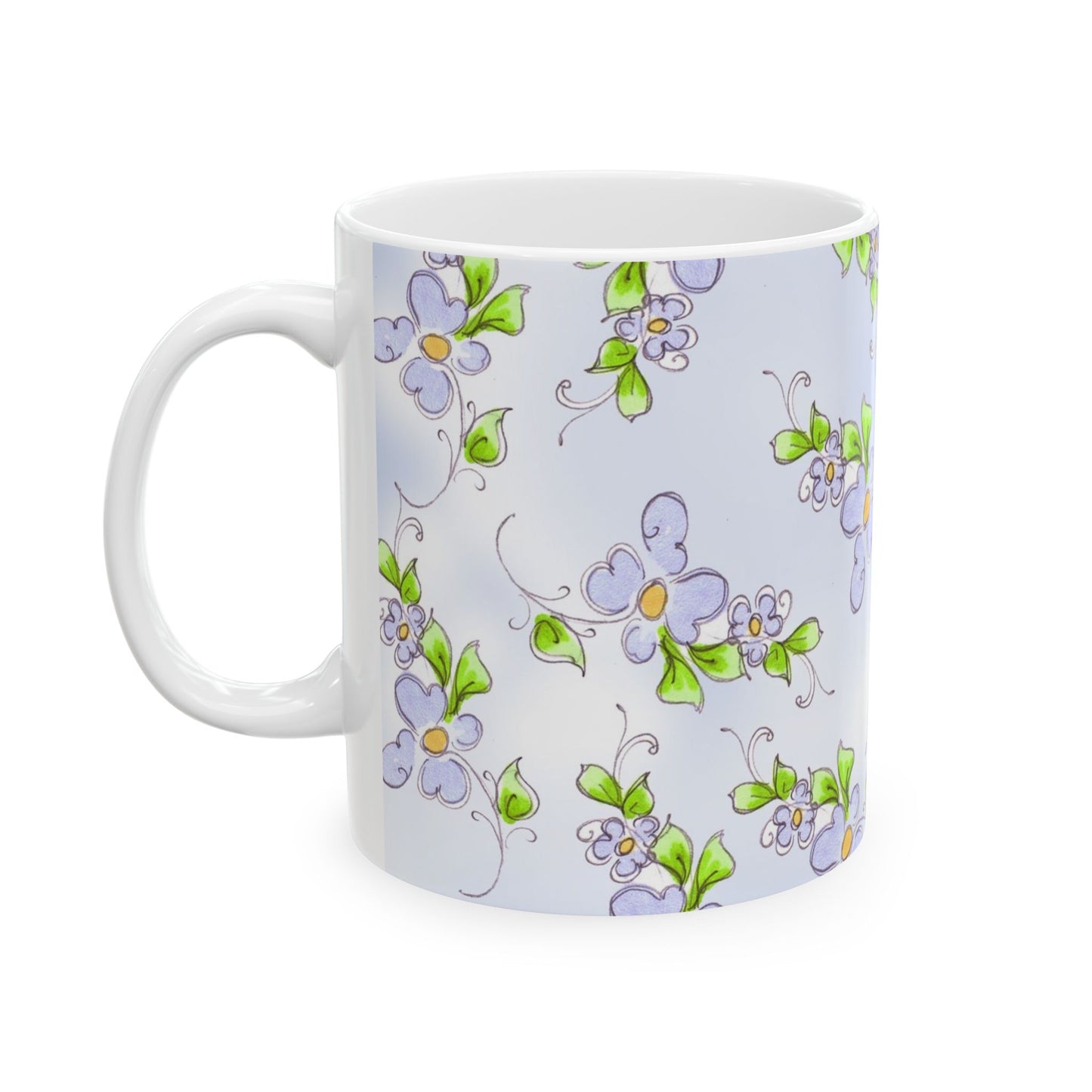 Forget Me Knots Blue Cup