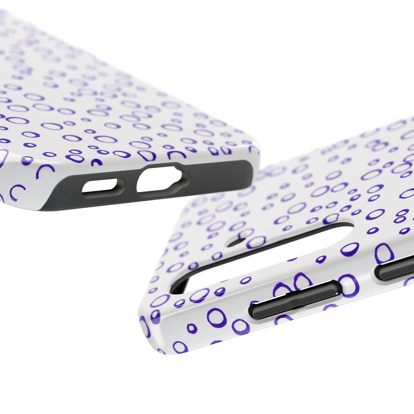Blue See Through Dots Phone Case