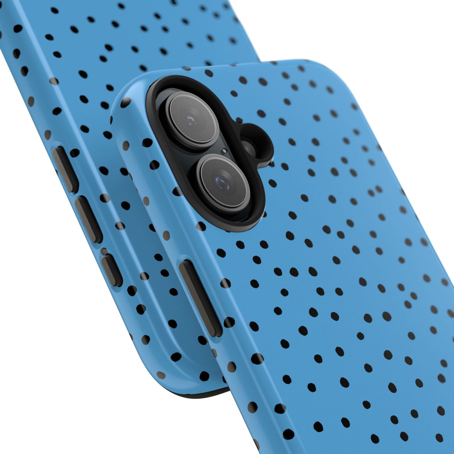 Dinky Dots Turquoise / Black Phone Case