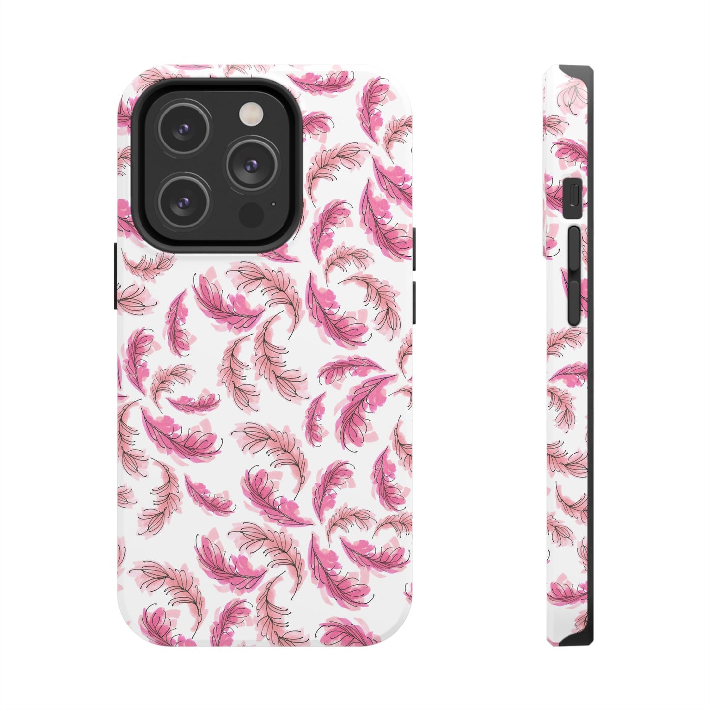 Flam Feathers White Phone Case