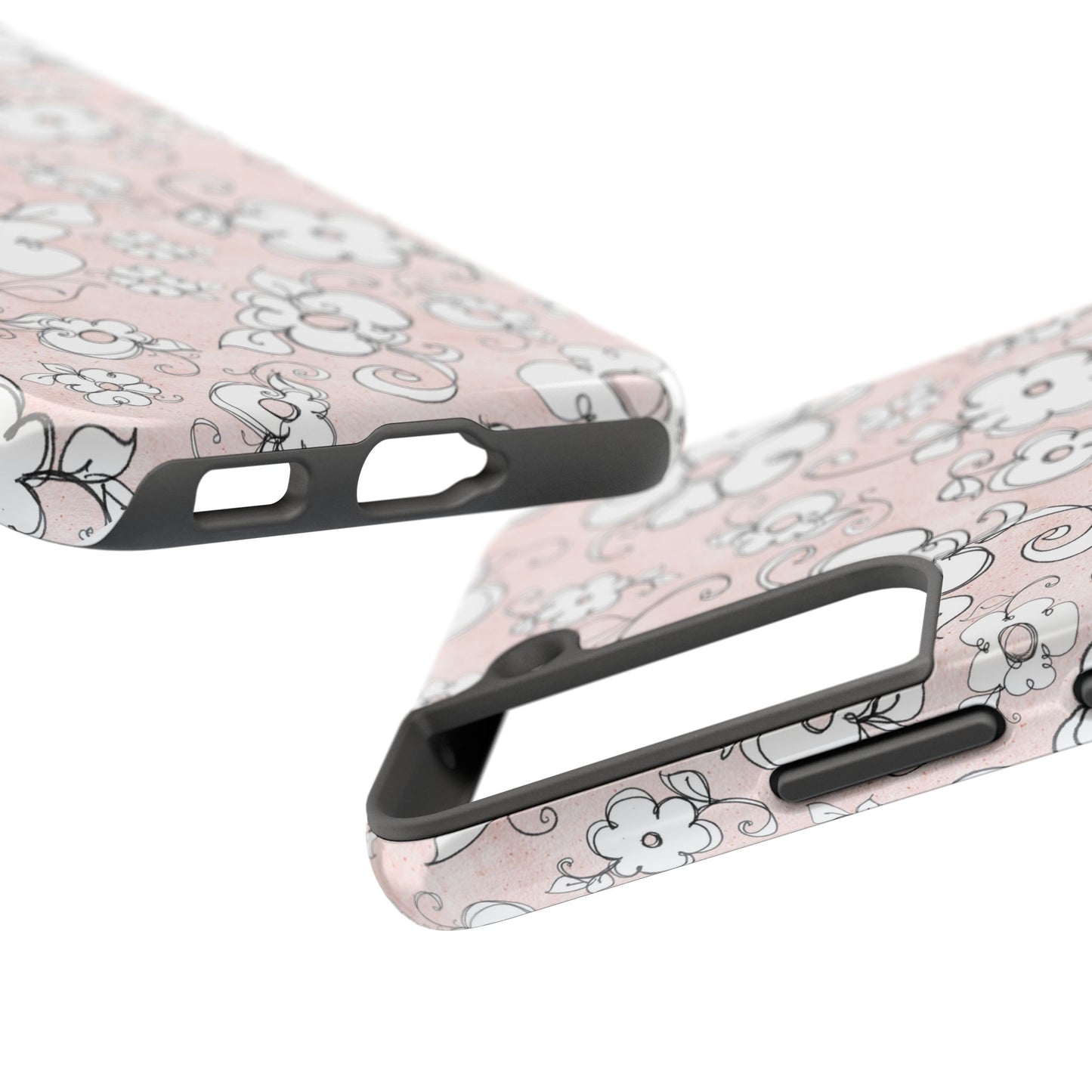 Lady Flowers Paris Pink Phone Case