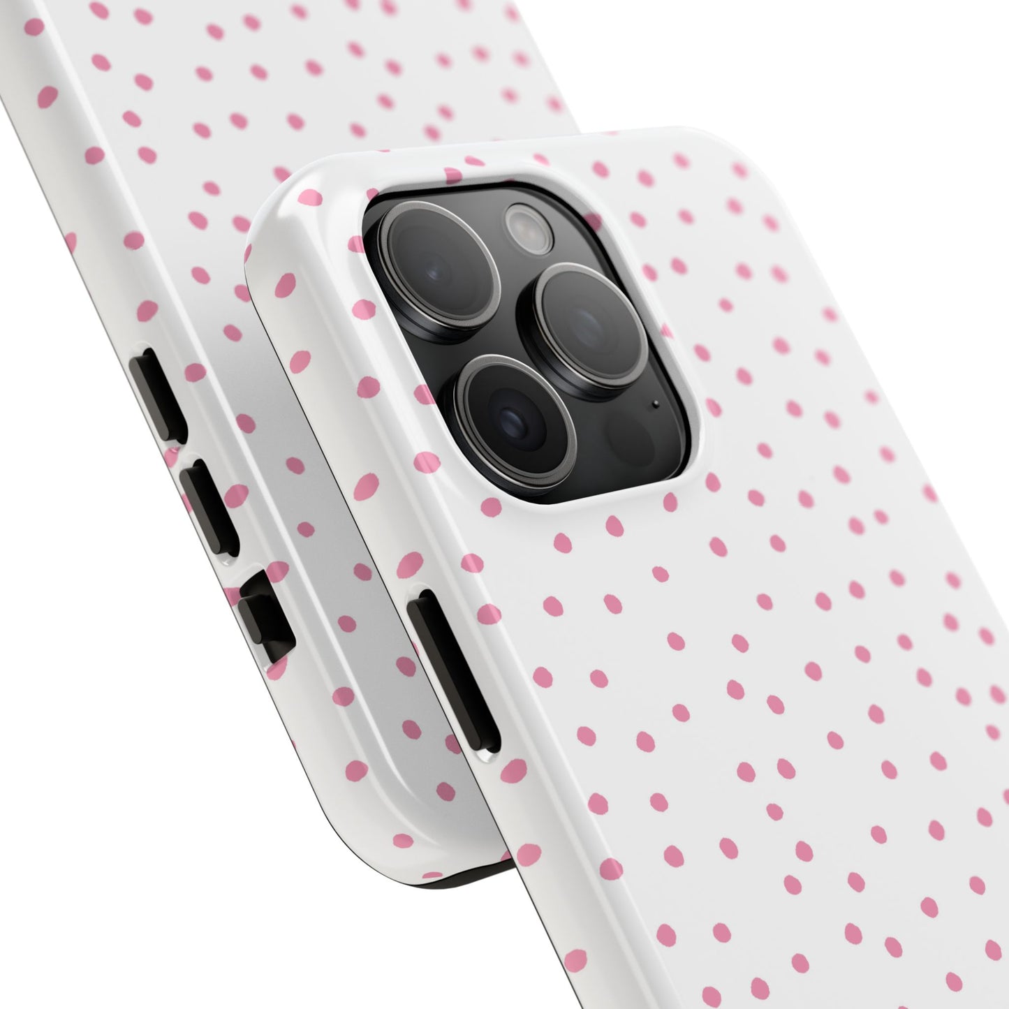 Dinky Dots White / Pink Phone Case