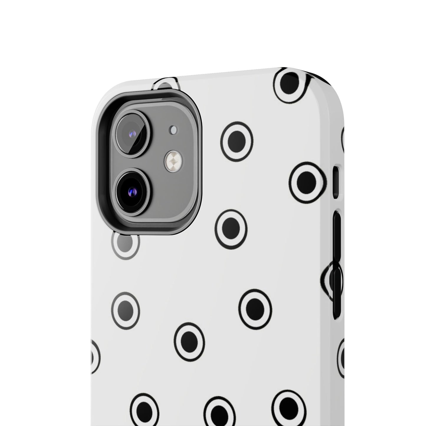 CD Dots White / Black Phone Case