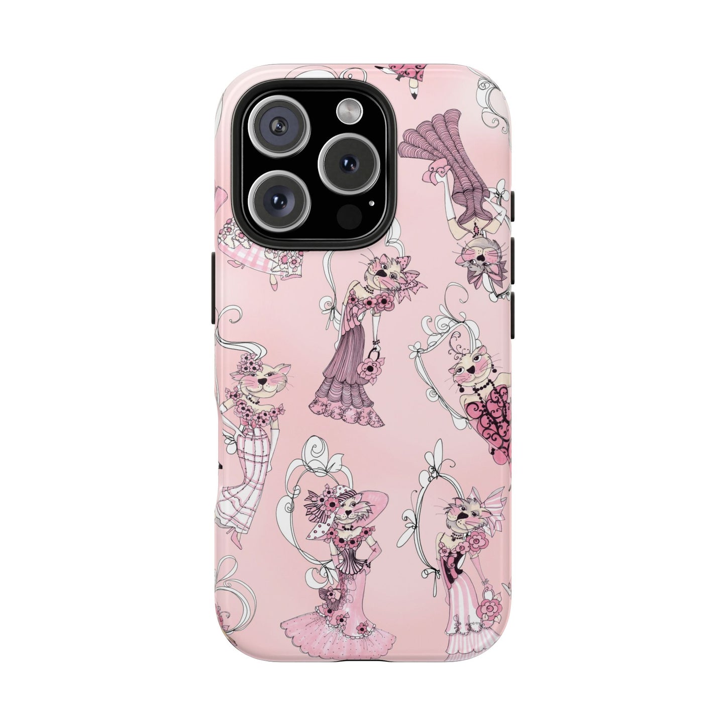 Lady Cats Tossed Phone Case