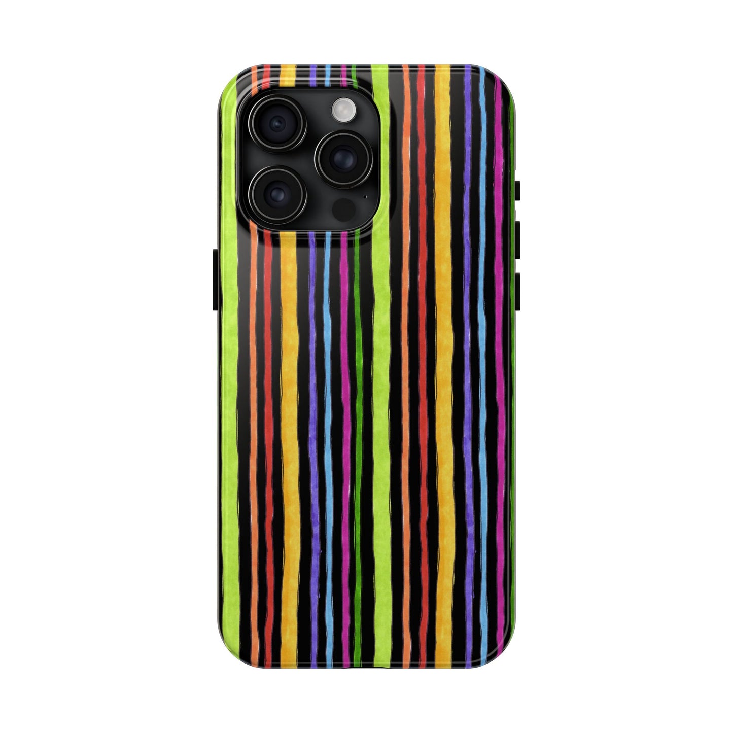 Stripe Fancy Black Phone Case