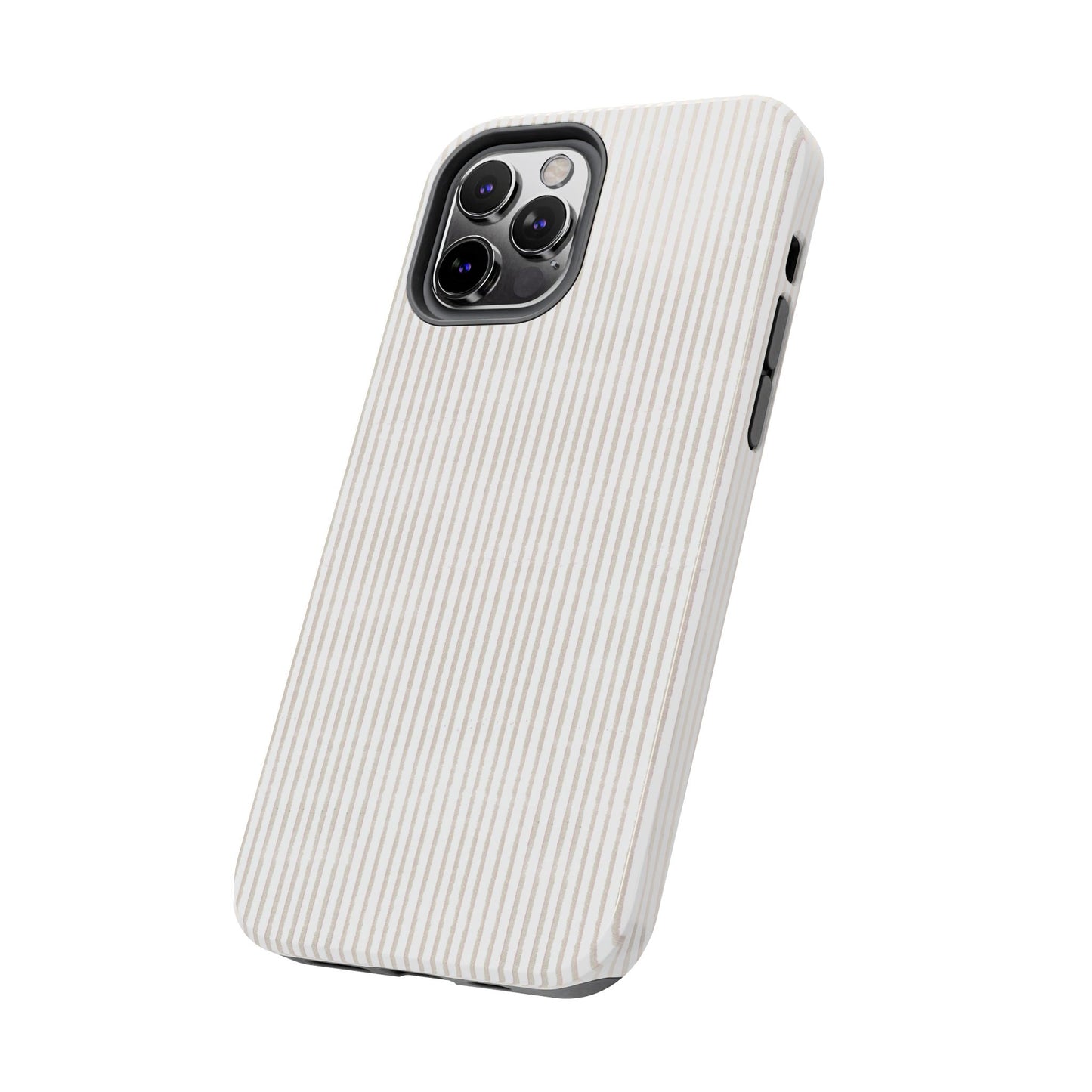 Stripe White / Gray Phone Case