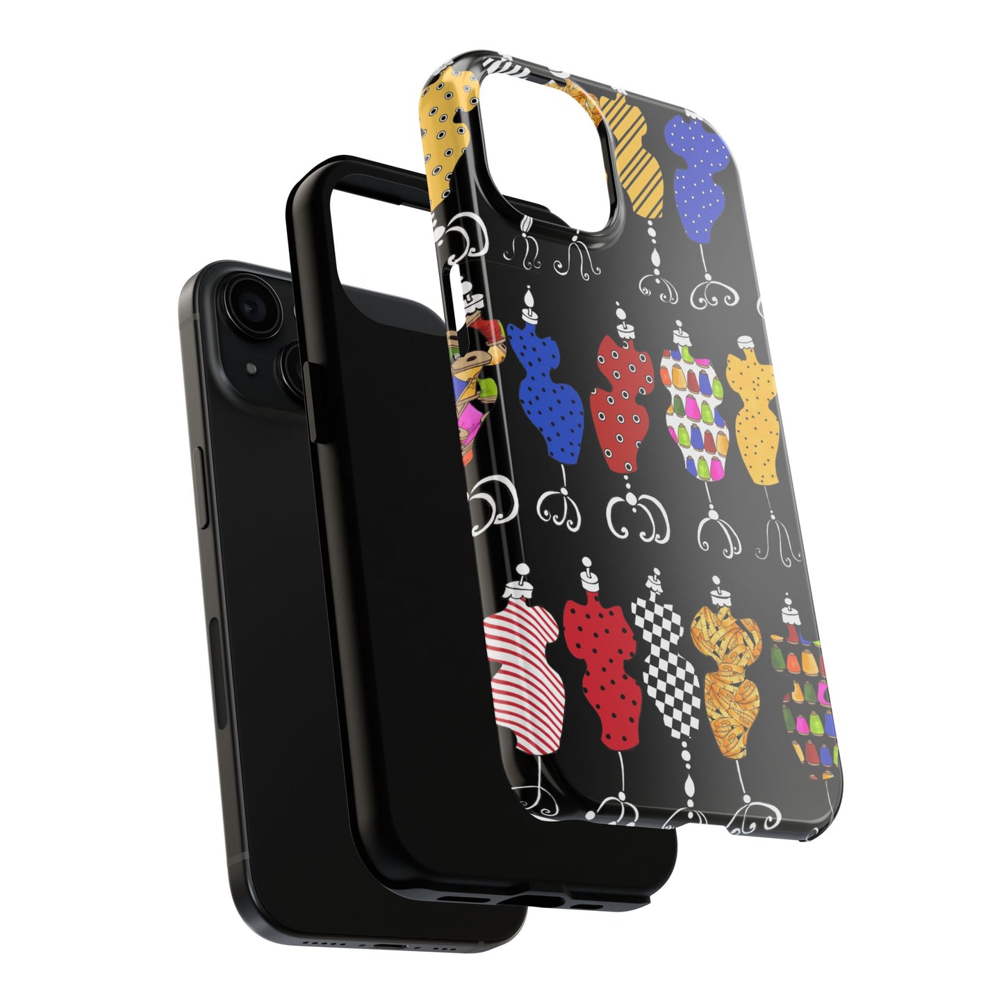 Go Figure Black / Multi Phone Case