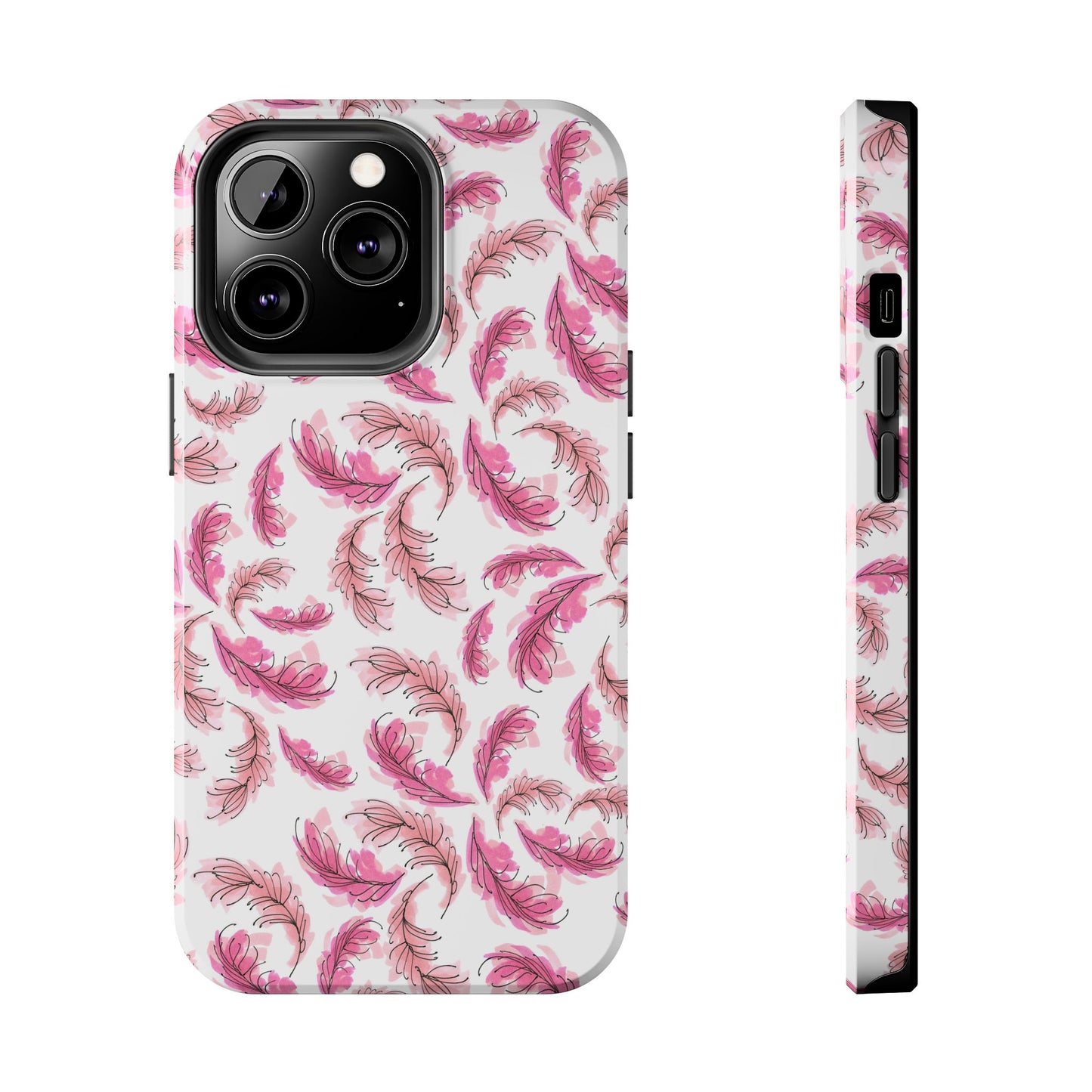 Flam Feathers White Phone Case