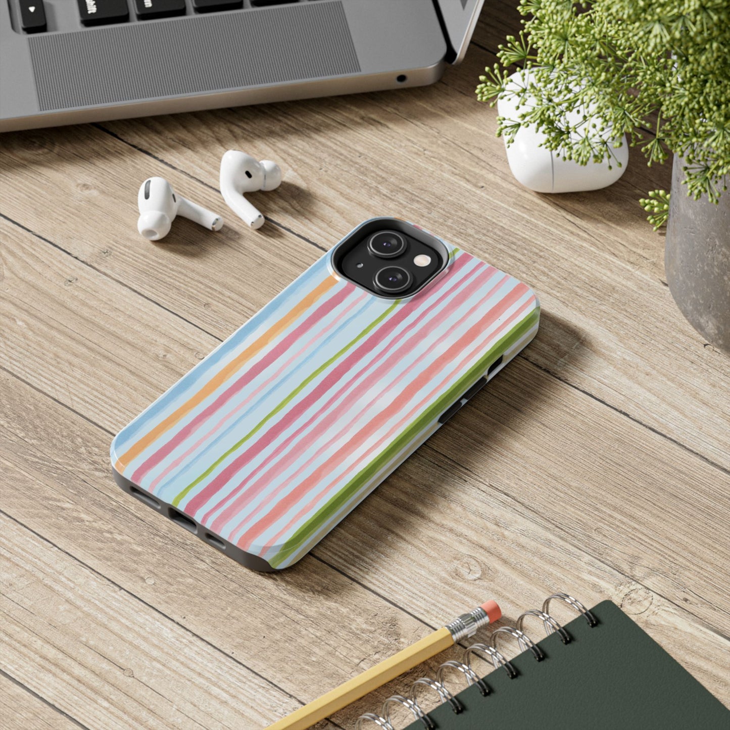 Swim Stripe Blue Phone Case