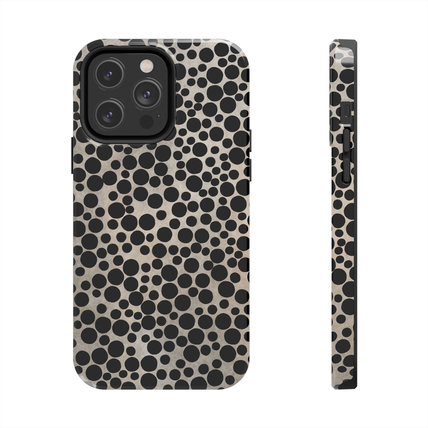 Felt Dots Silver Phone Case