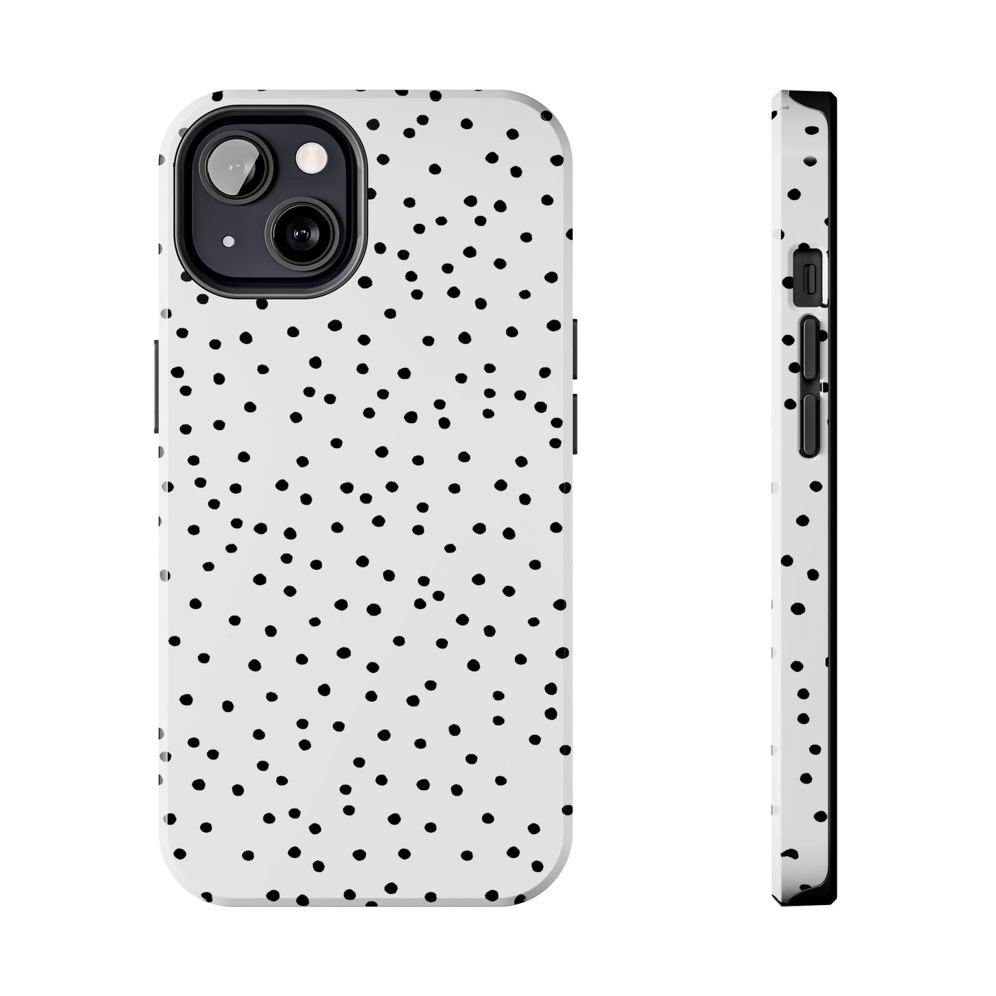 Dinky Dots White / Black Phone Case