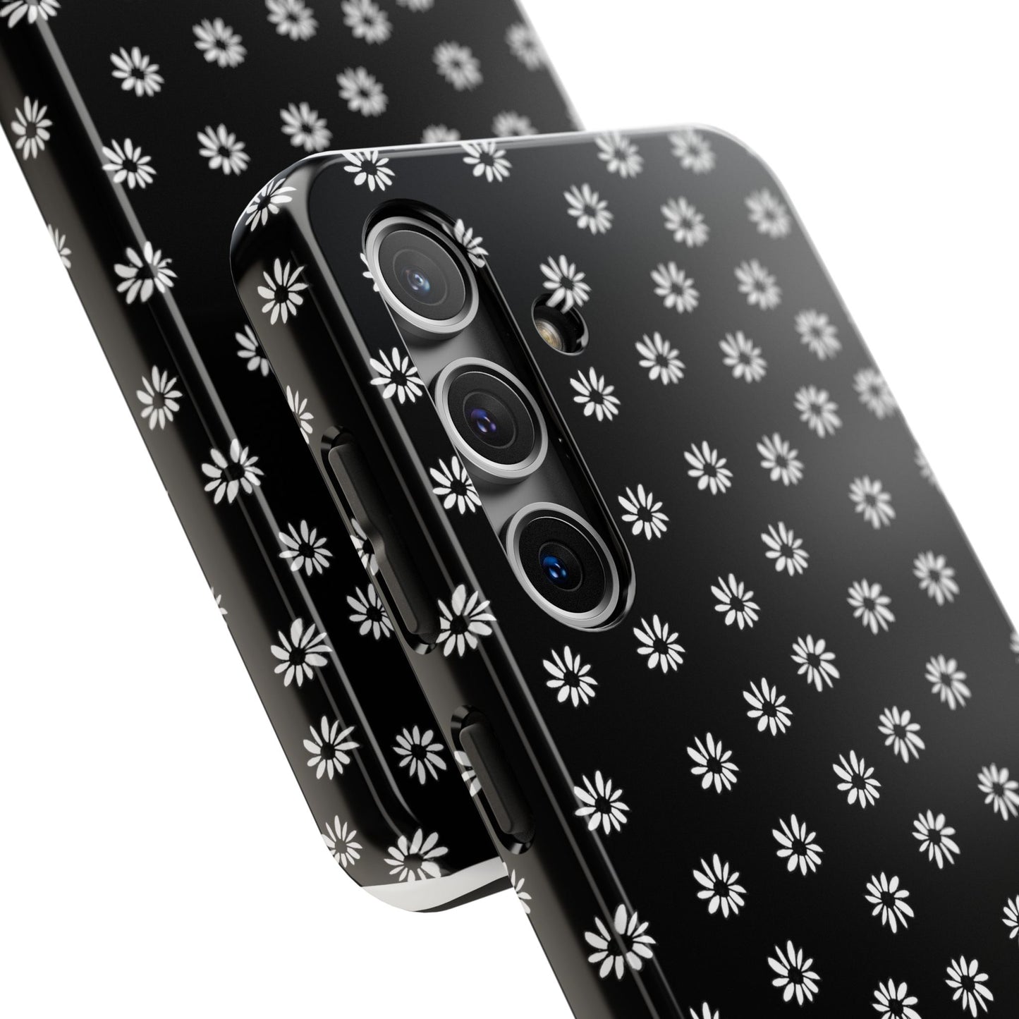 Daisy Dot Black / White Phone Case