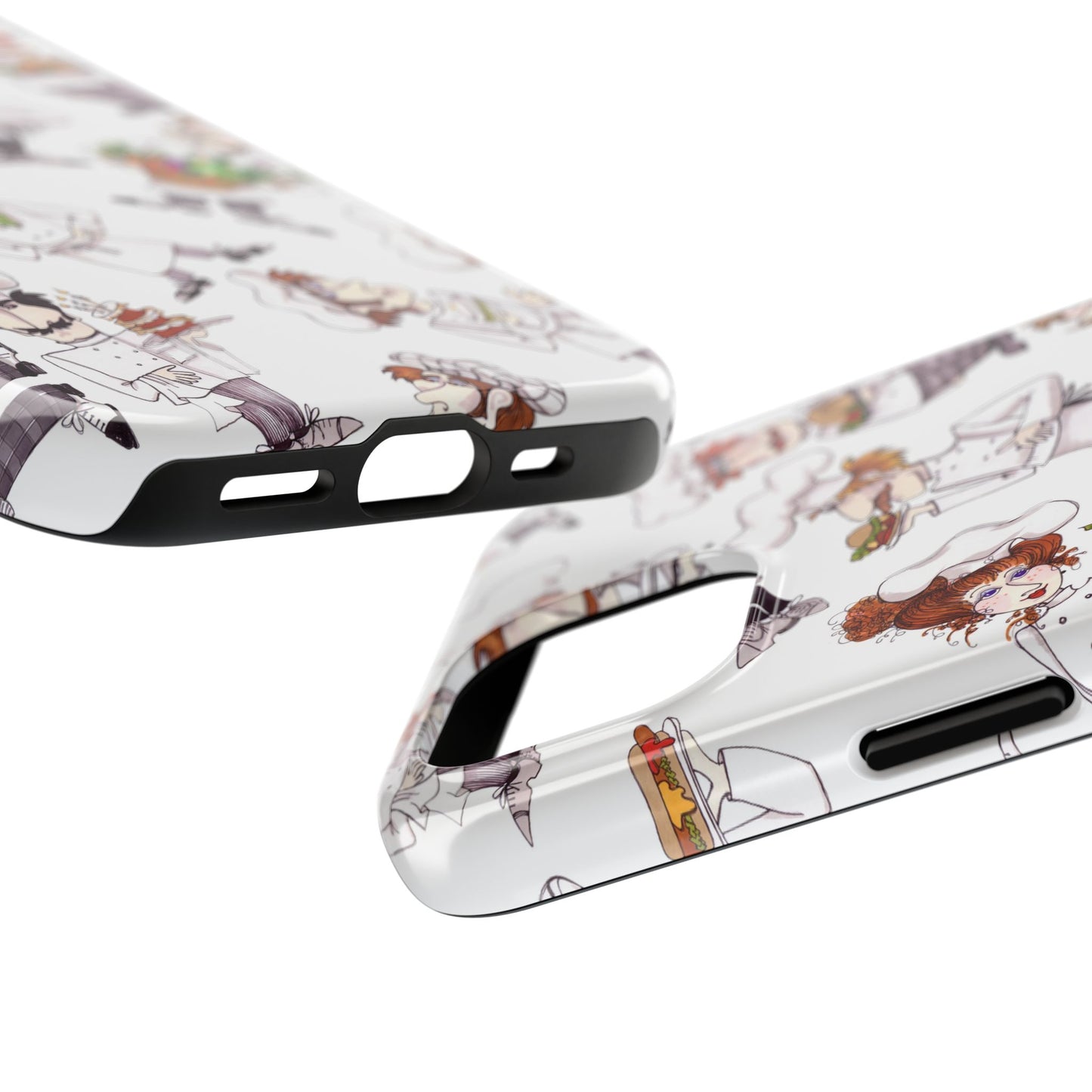 Tossed Chefs White Phone Case