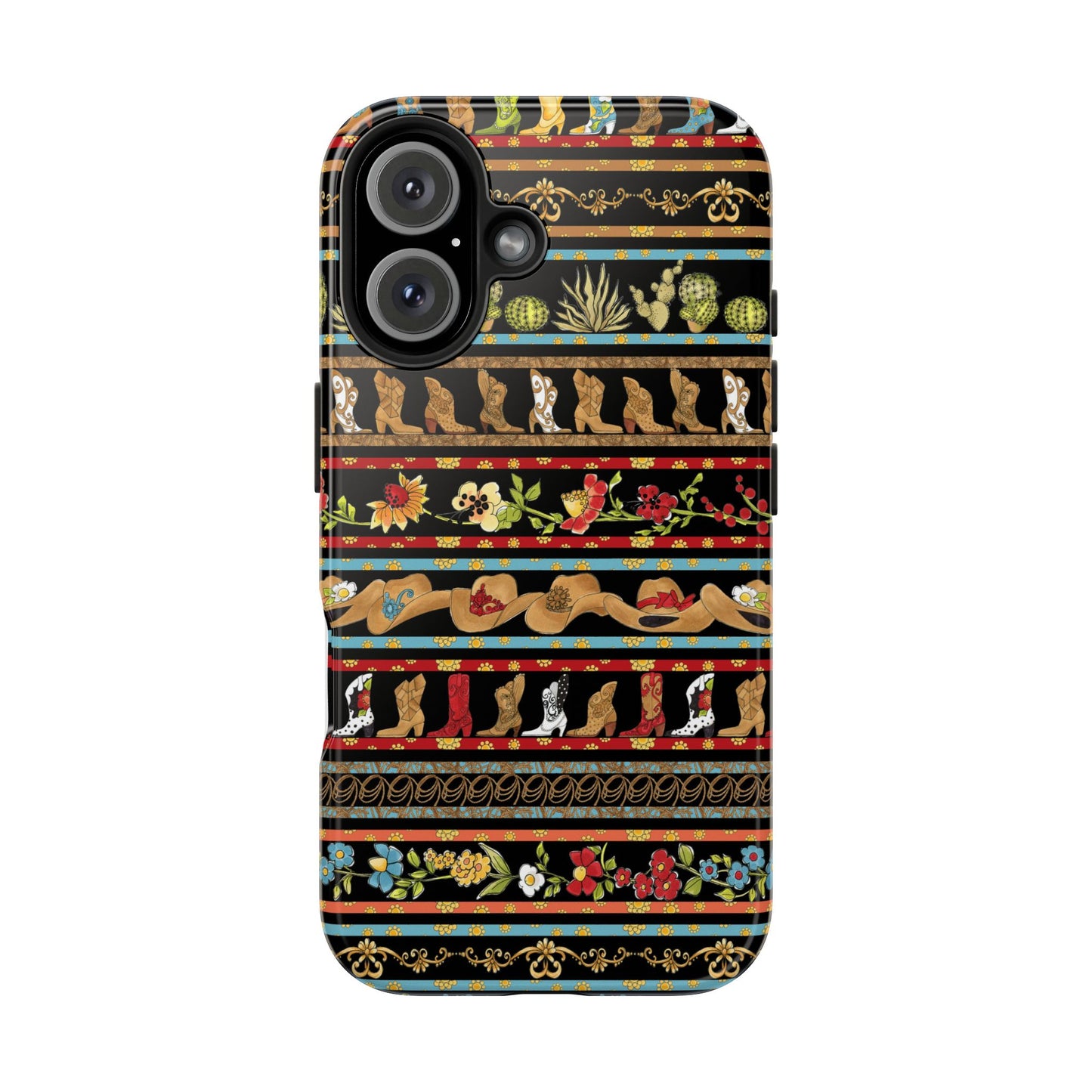 Whoa Borders Black Phone Case