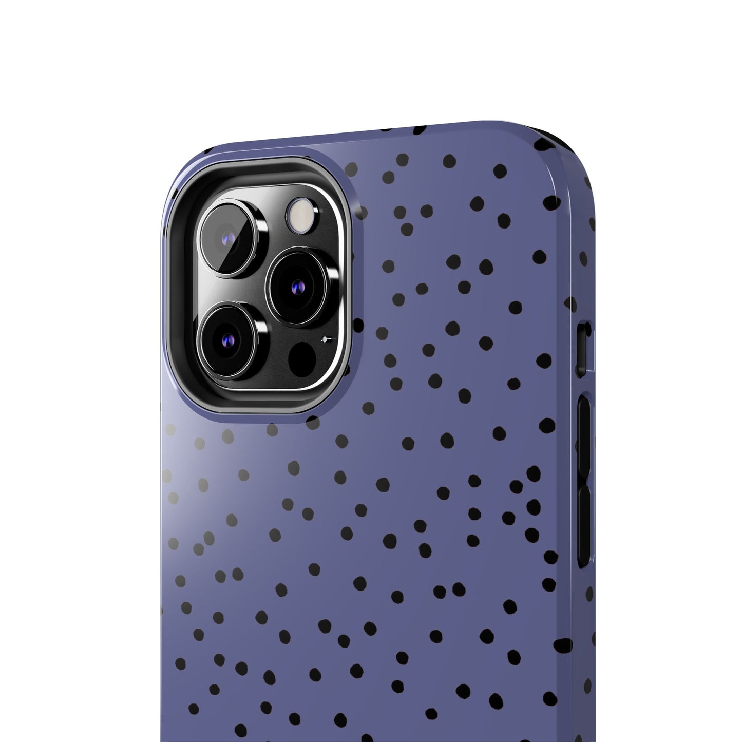 Dinky Dots Blue / Black Phone Case