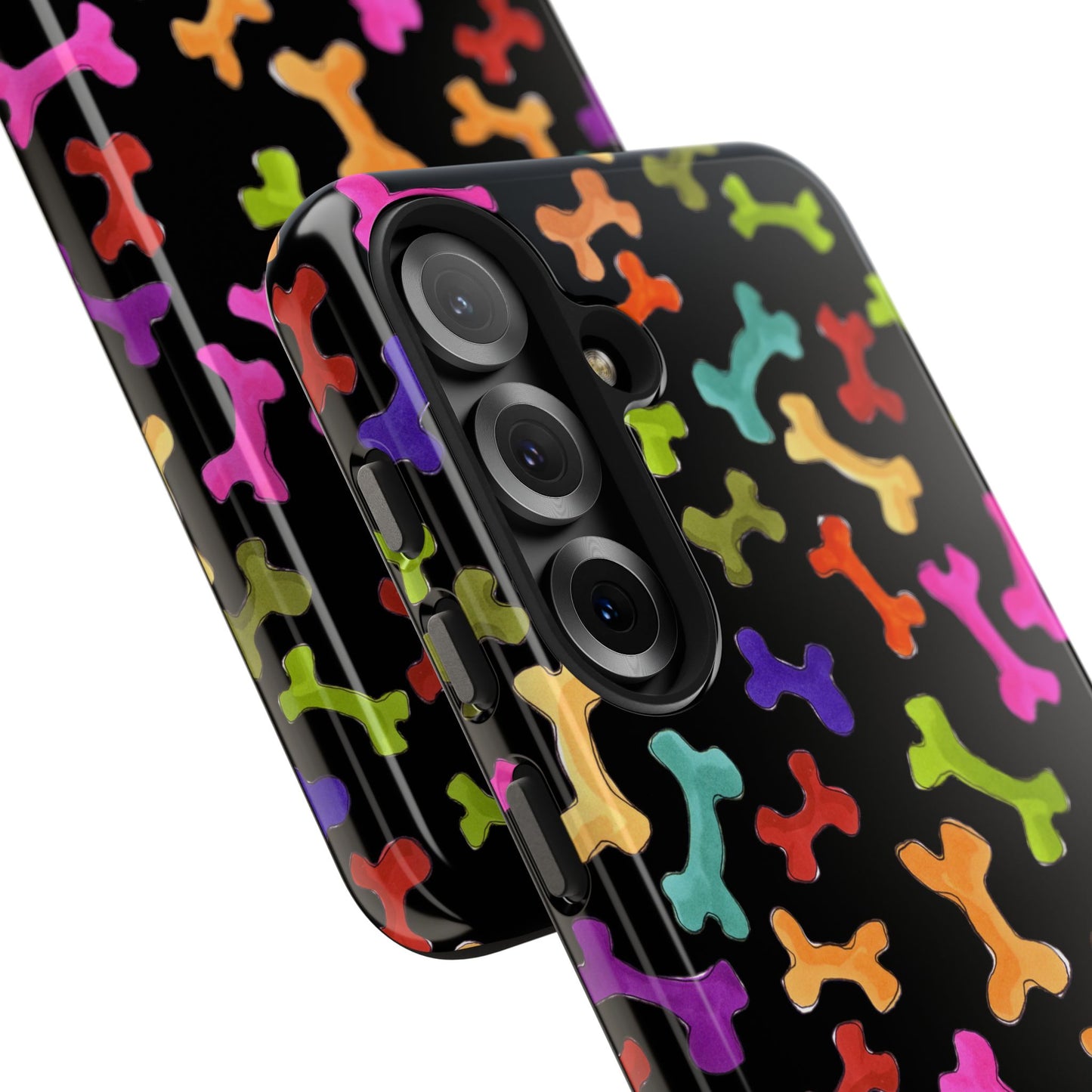 Happy Bones Black Phone Case