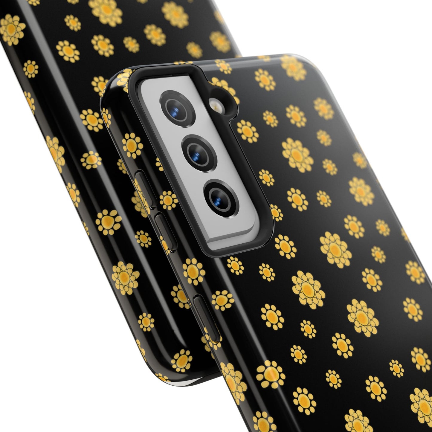 Bandana Dots Black / Yellow Phone Case