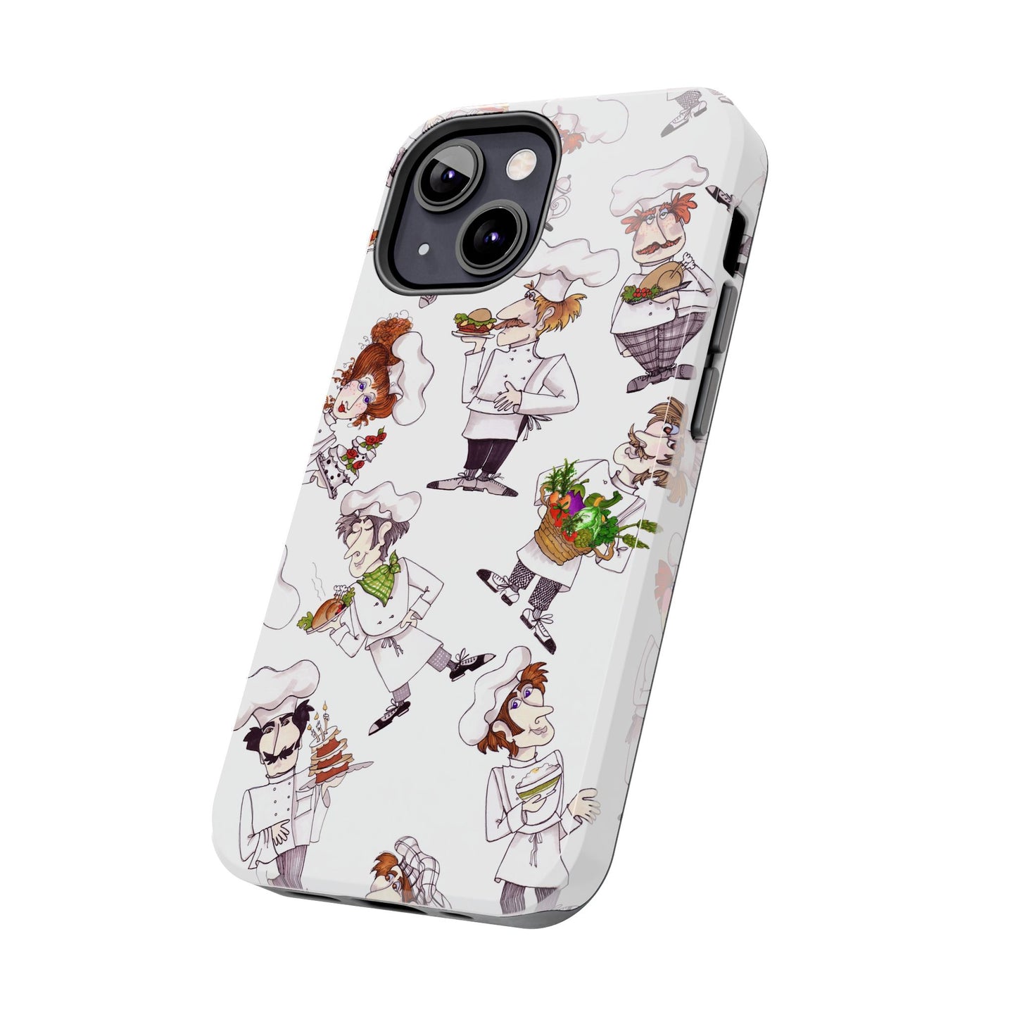 Tossed Chefs White Phone Case