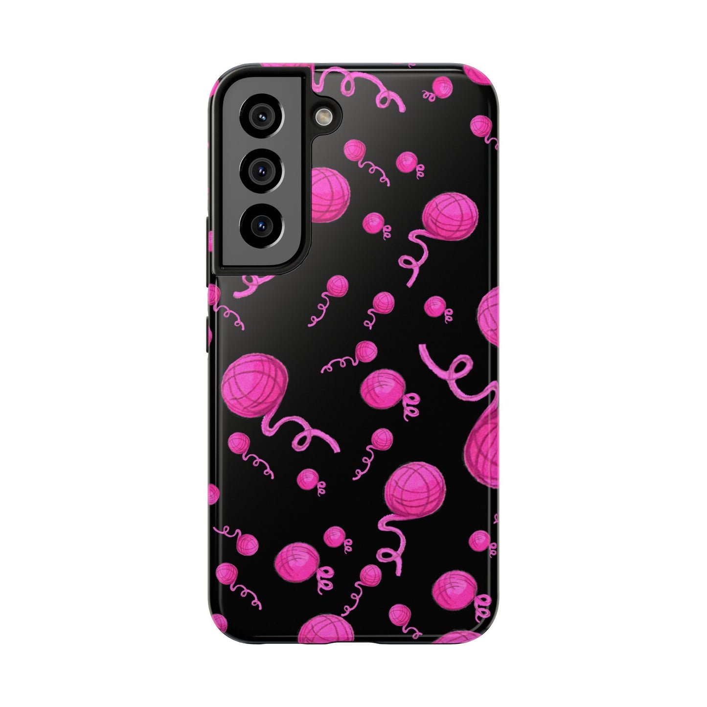 Yarniverse Black / Pink Phone Case