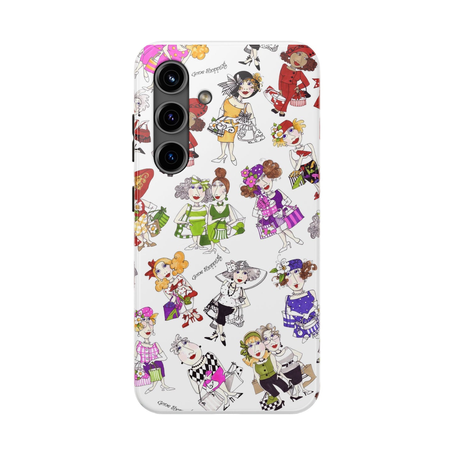 Gone Shopping Tossed White Phone Case