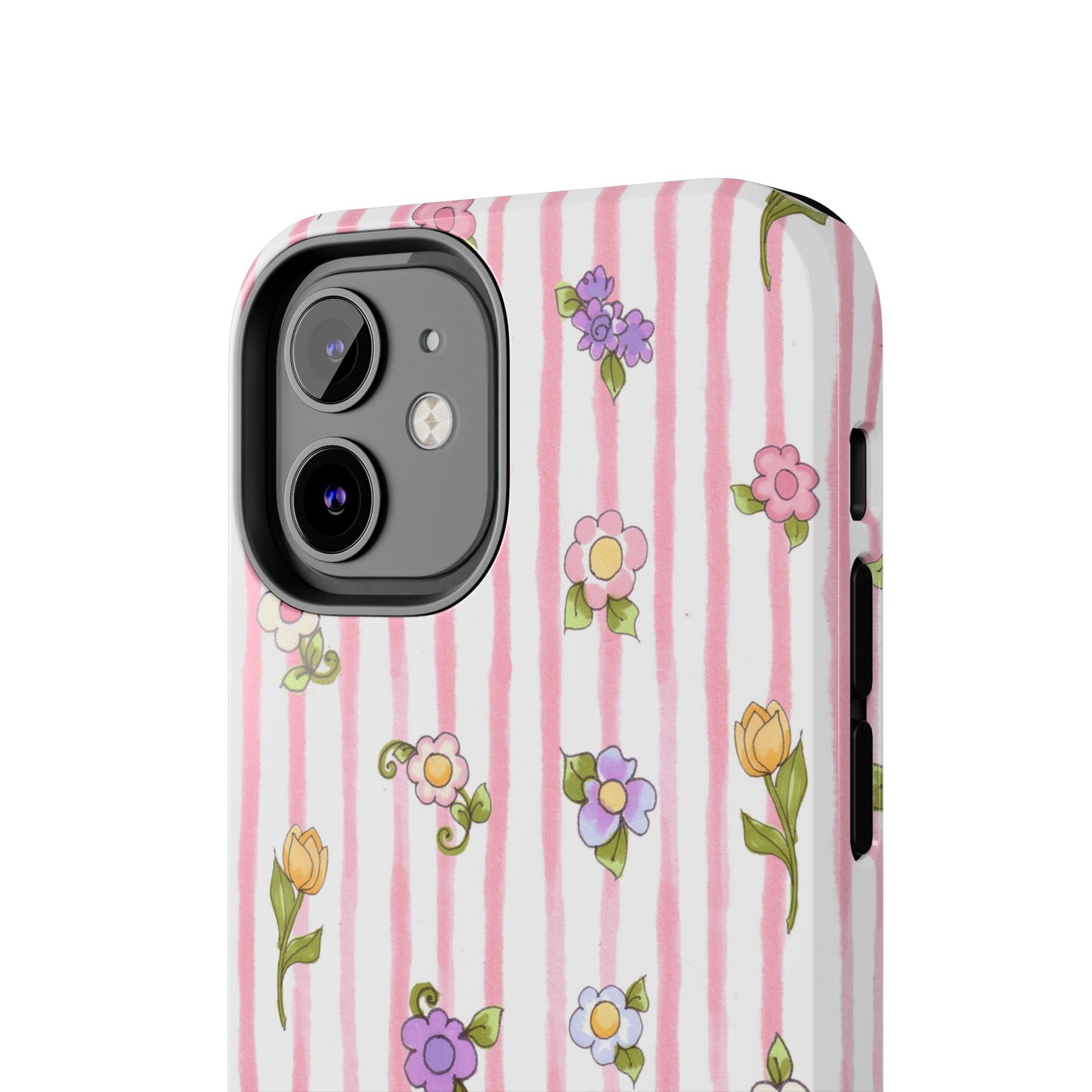 Pretty Posie Stripe Phone Case