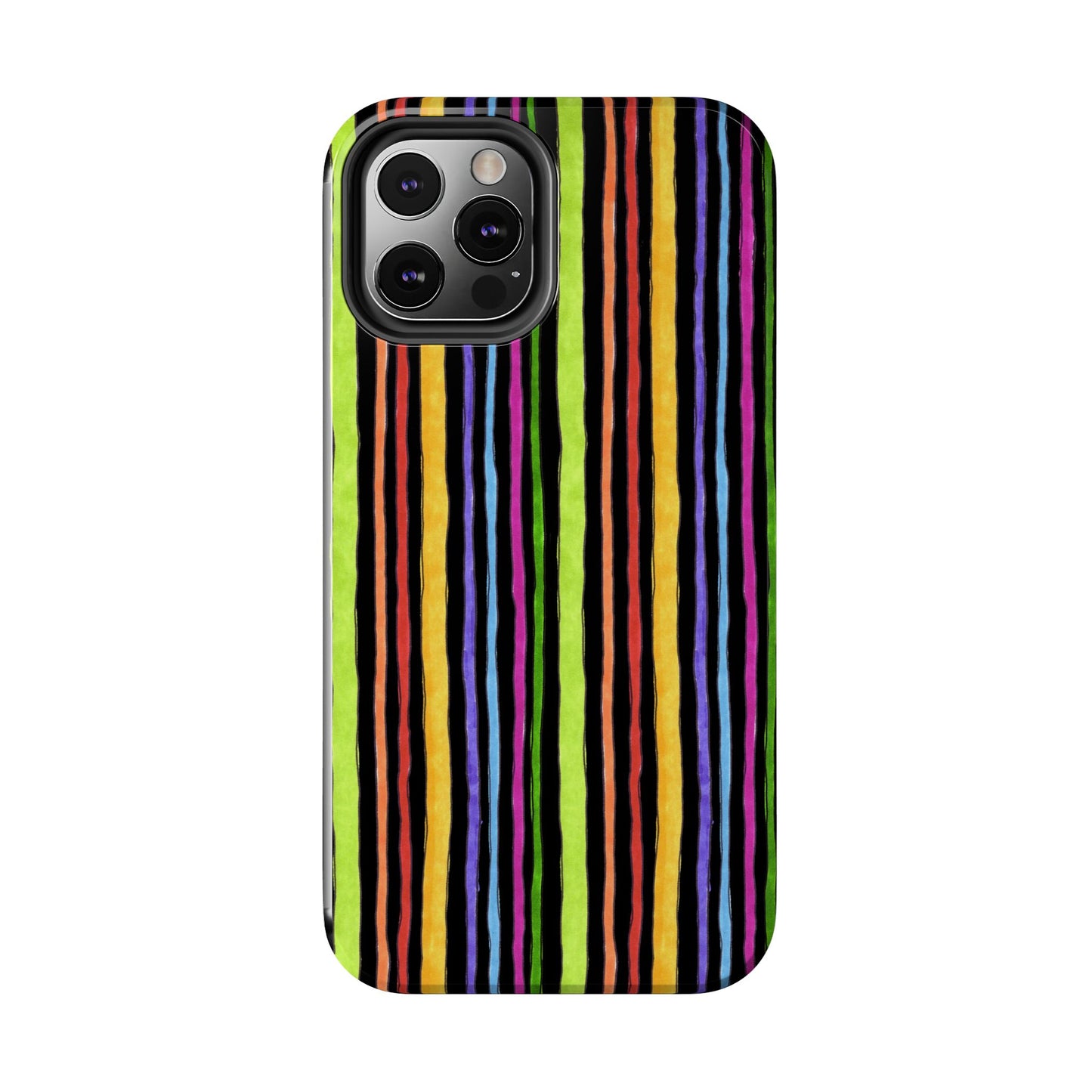 Stripe Fancy Black Phone Case