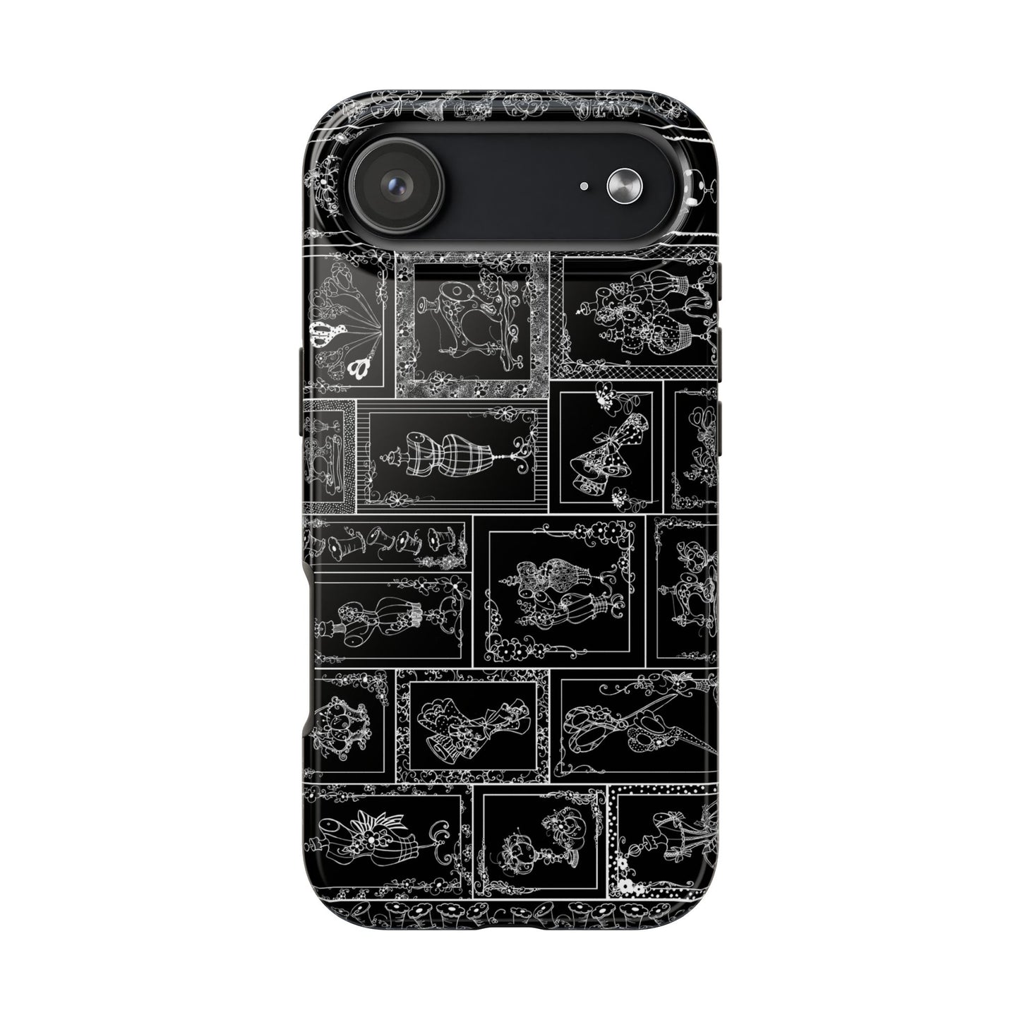 Sew Fancy Black Phone Case