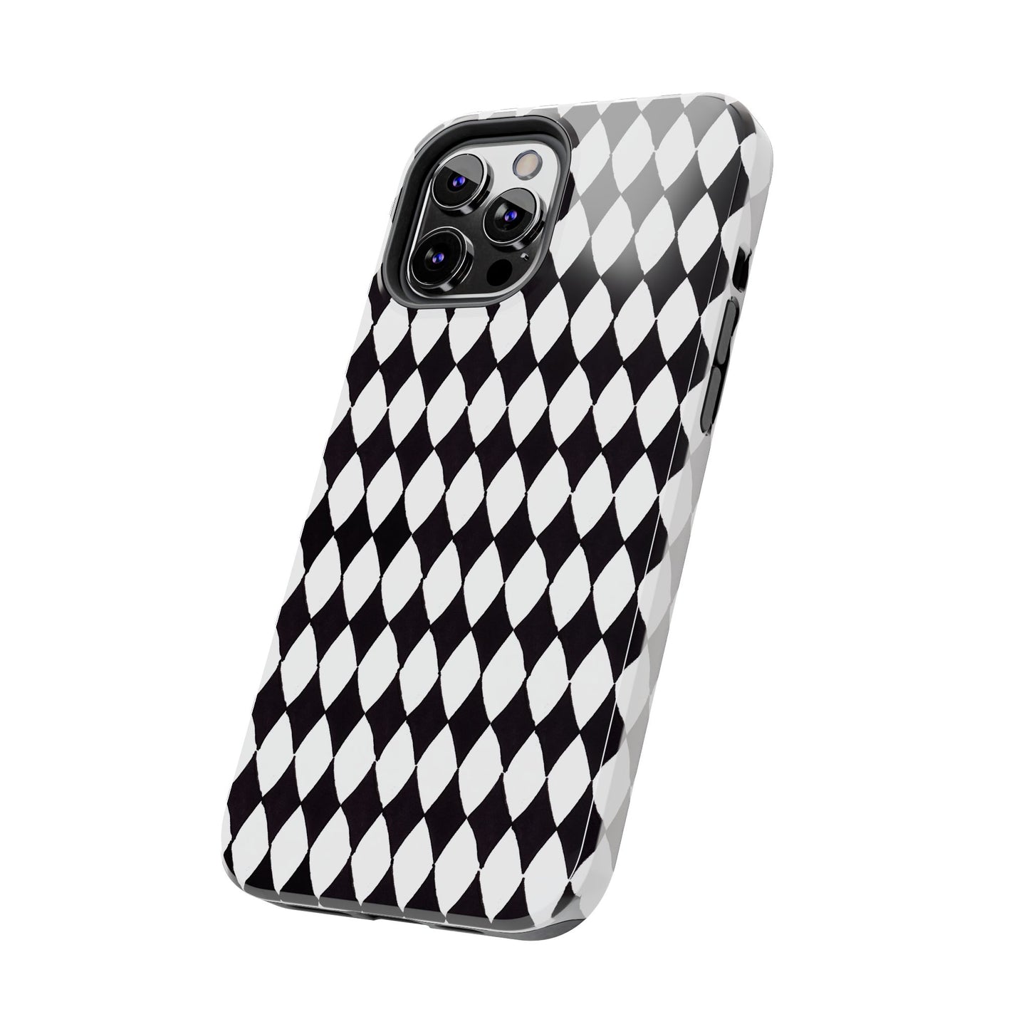 Diamond White / Black Phone Case