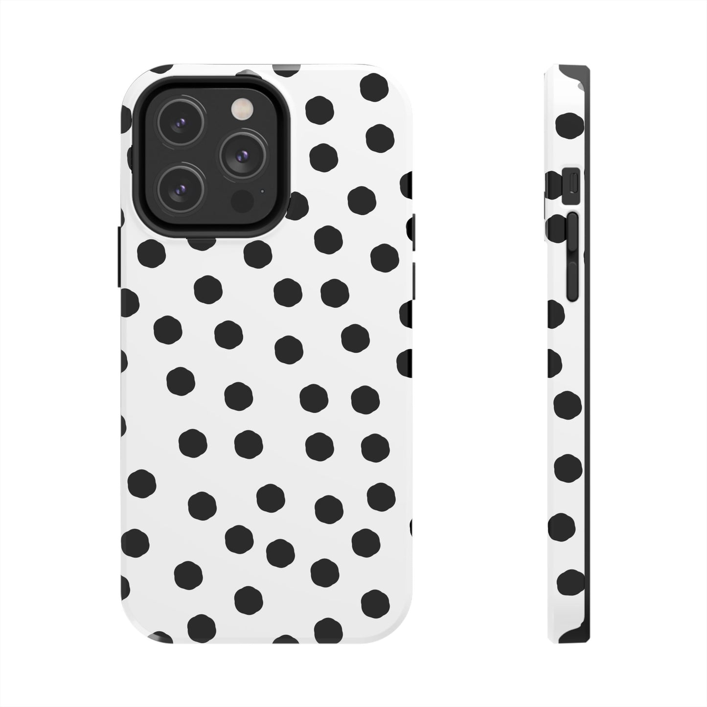 Jumbo Dots White / Black Phone Case