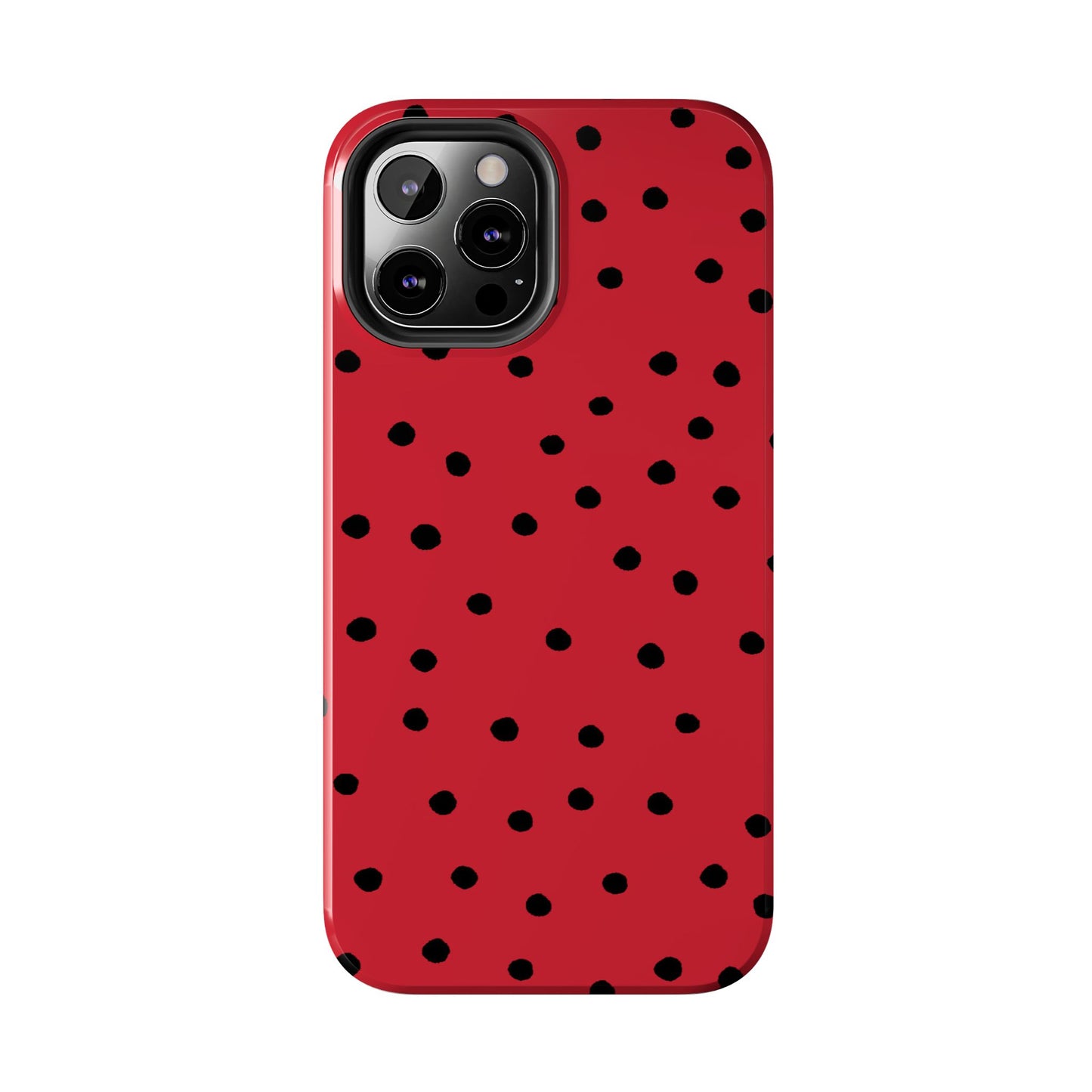 Dinky Dots Red / Black Phone Case