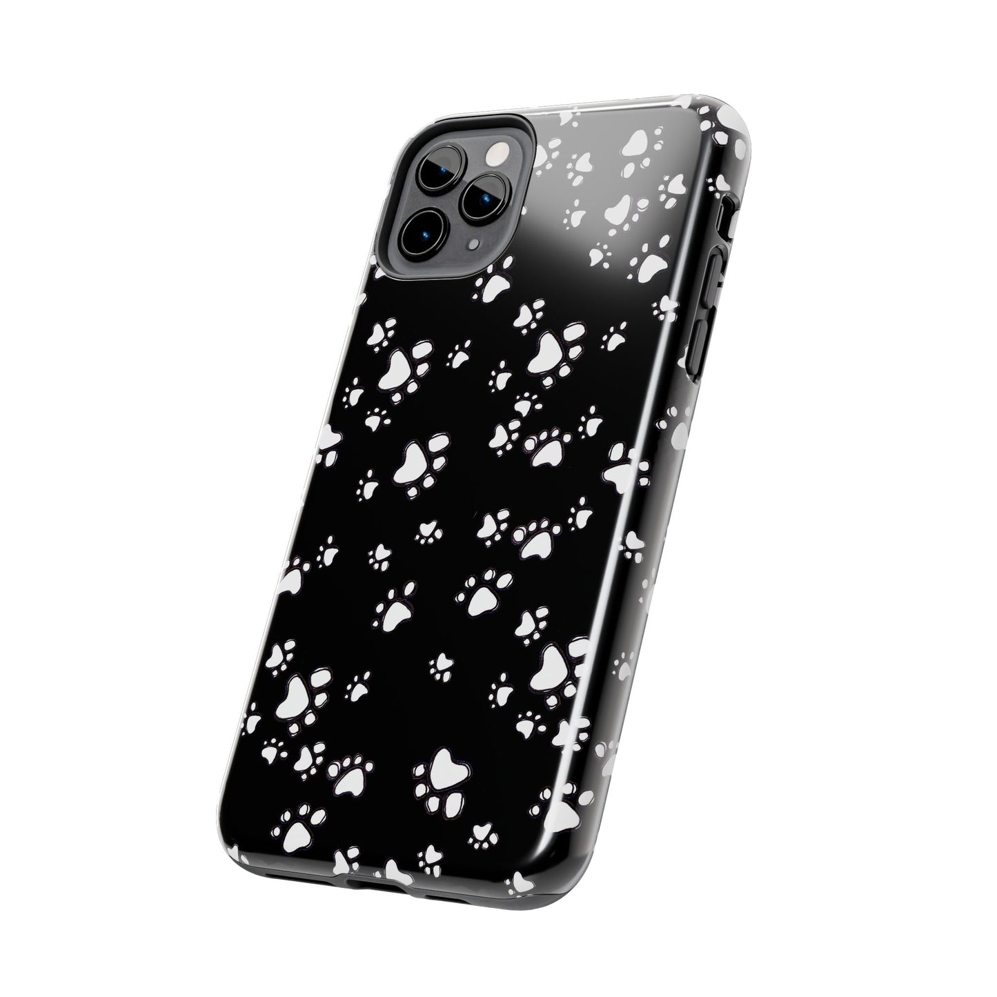 Paw Flakes Black Phone Case