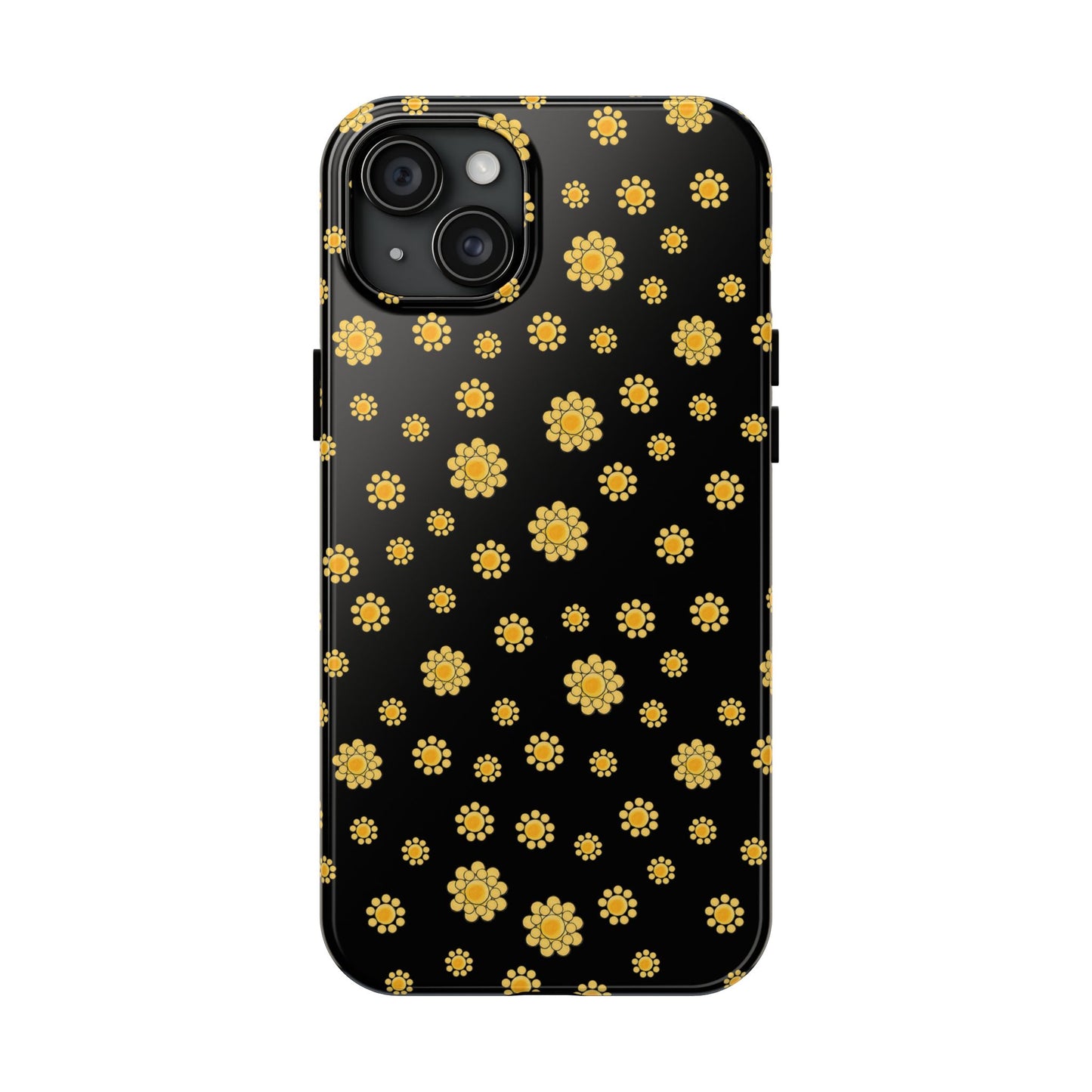 Bandana Dots Black / Yellow Phone Case