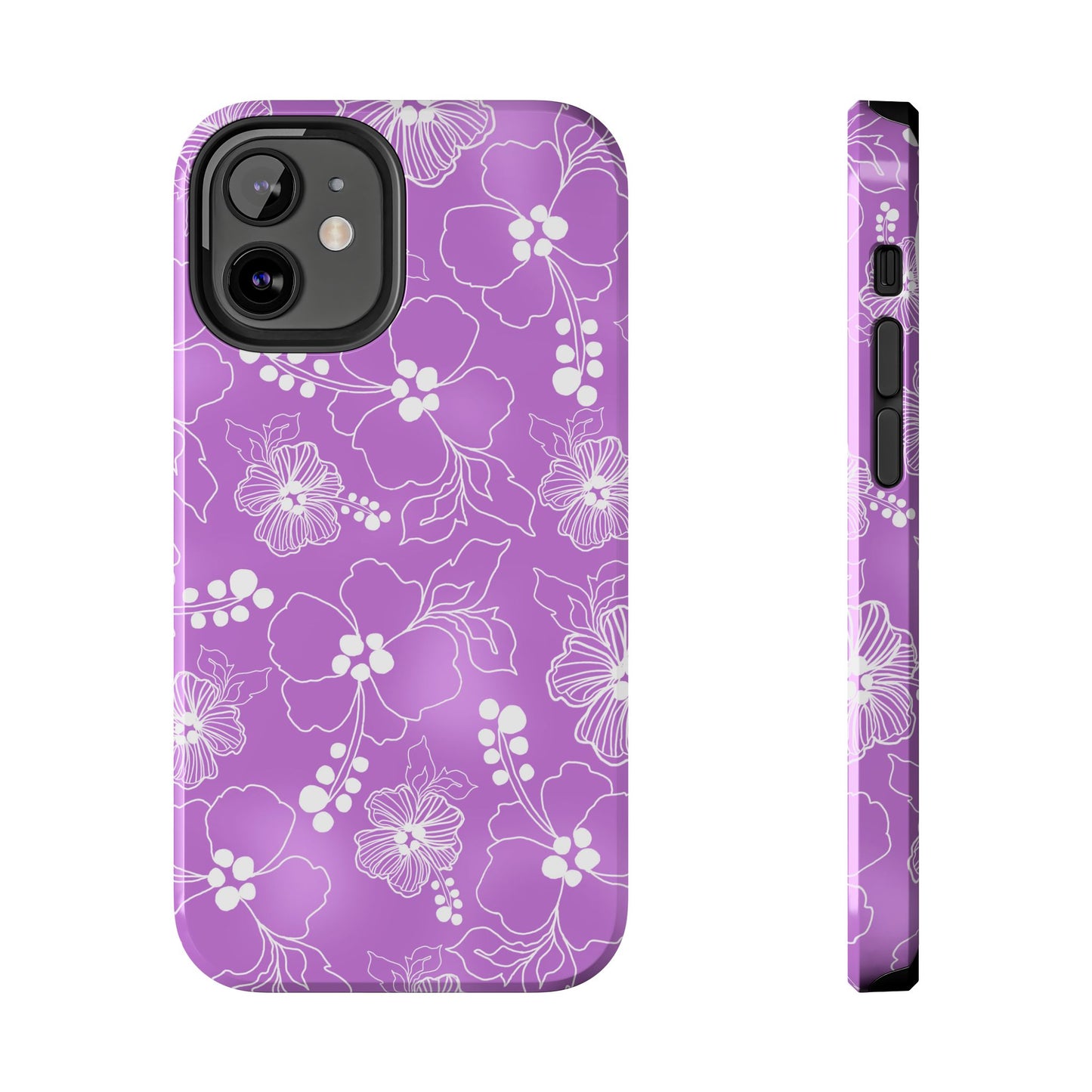 Lacey Hibiscus Orchid Phone Case