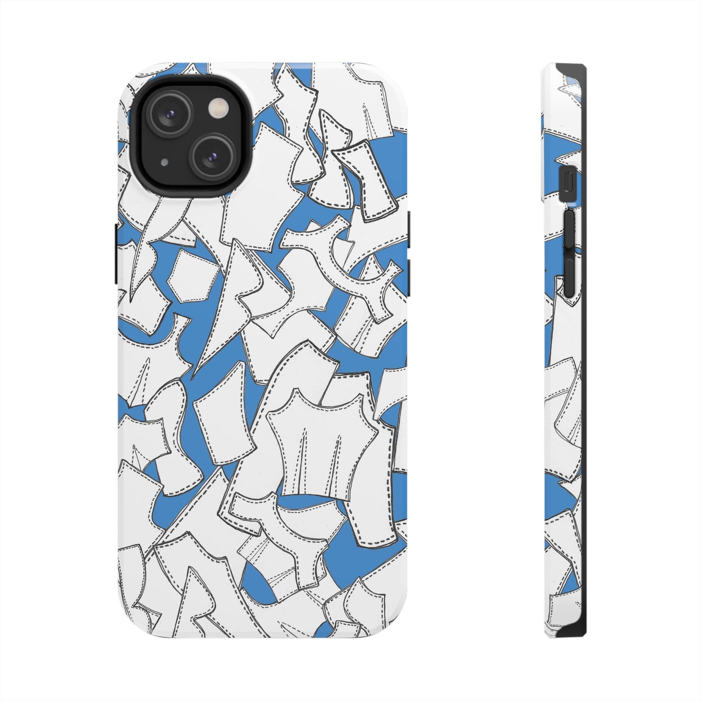 Pattern Pieces Turquoise Phone Case