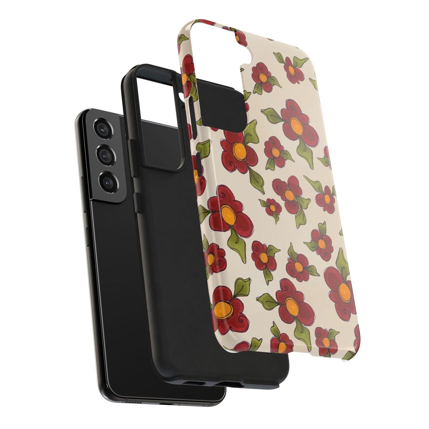 Chili Pepper Daisies Phone Case
