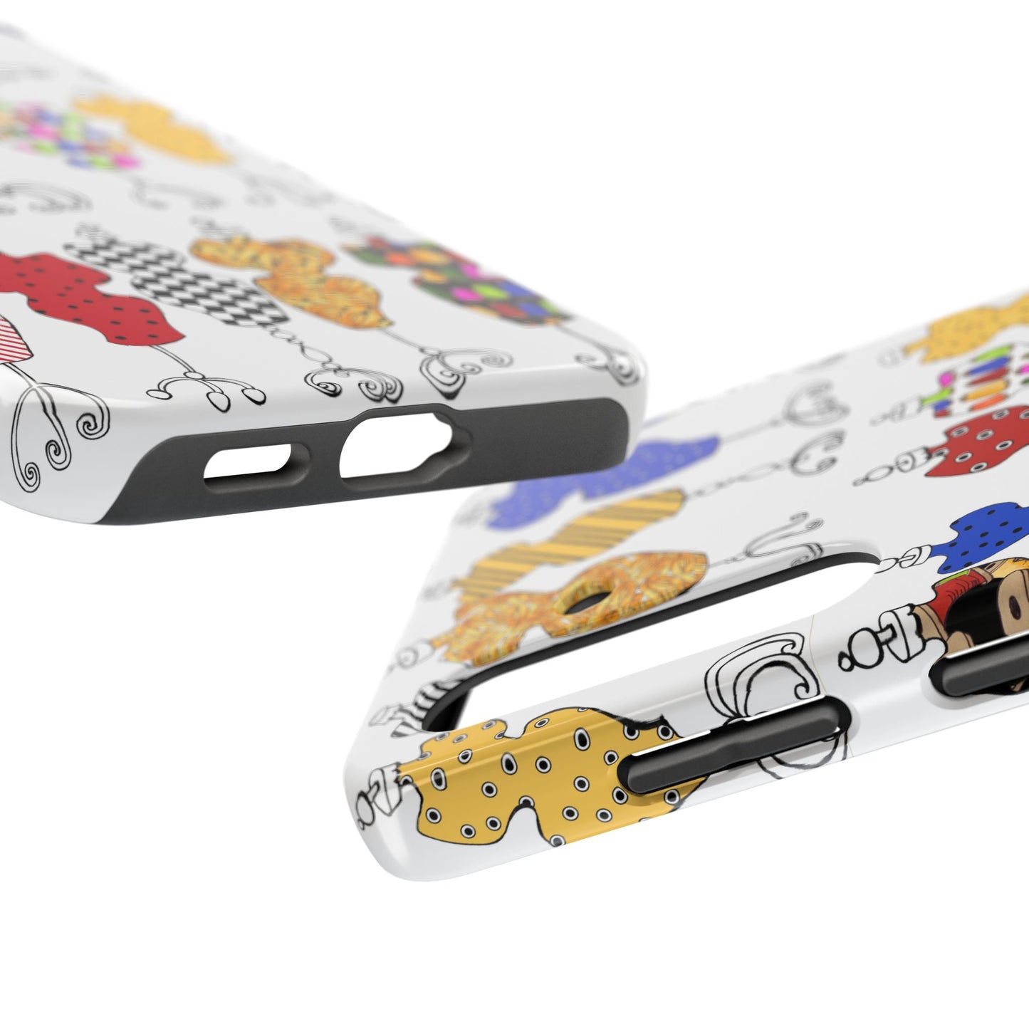 Go Figure White / Multi Phone Case