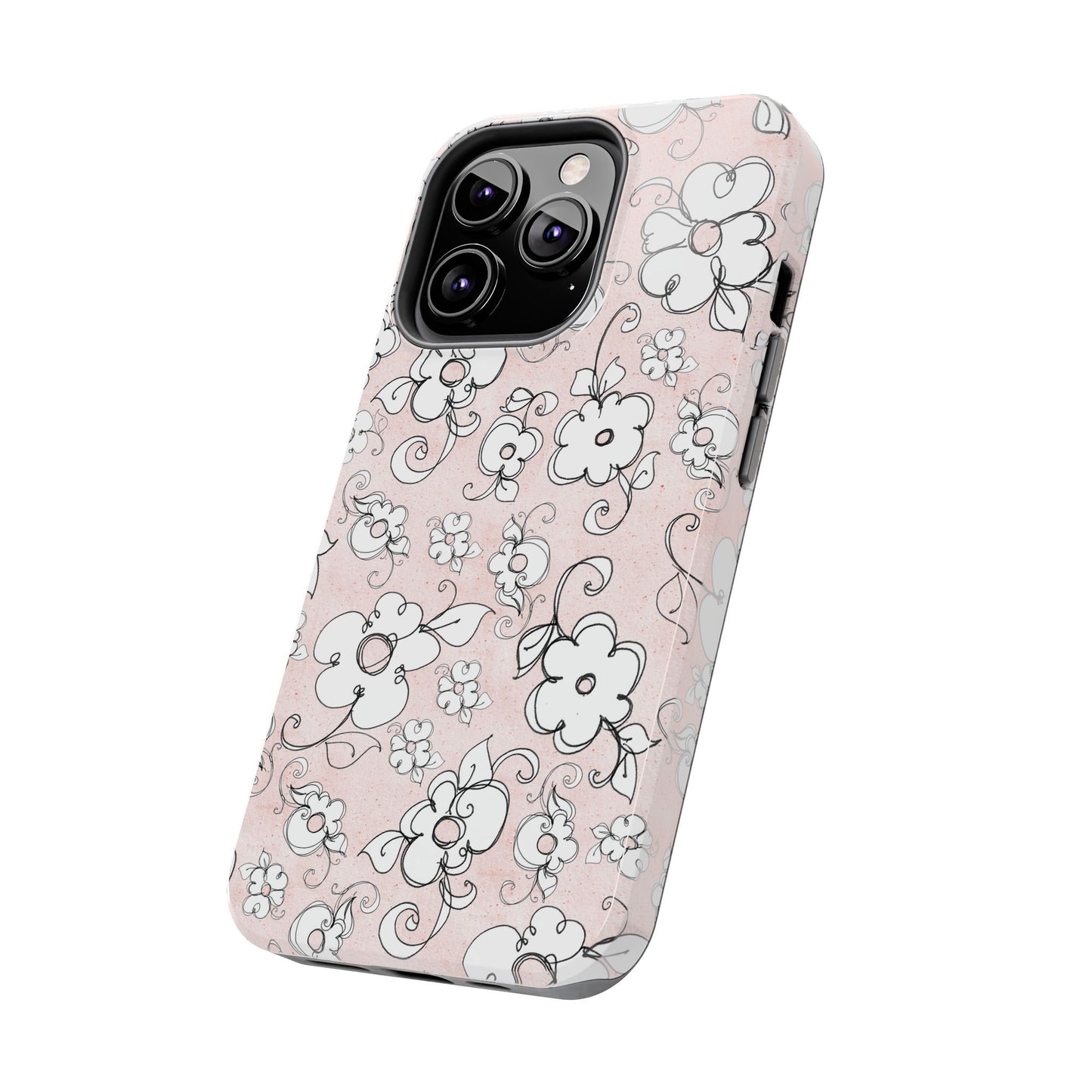 Lady Flowers Paris Pink Phone Case