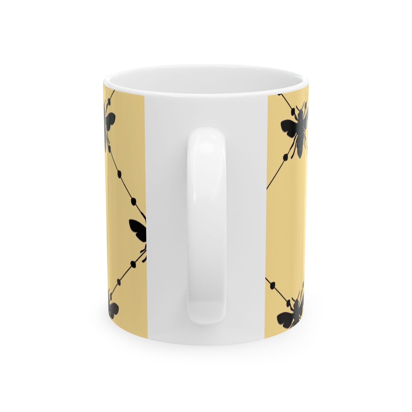 Beaded Bees Yellow Cup