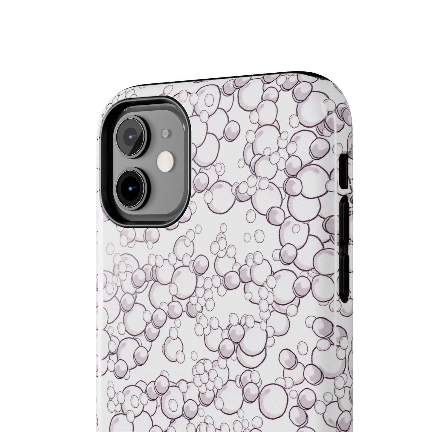 Bubble Dots White Phone Case