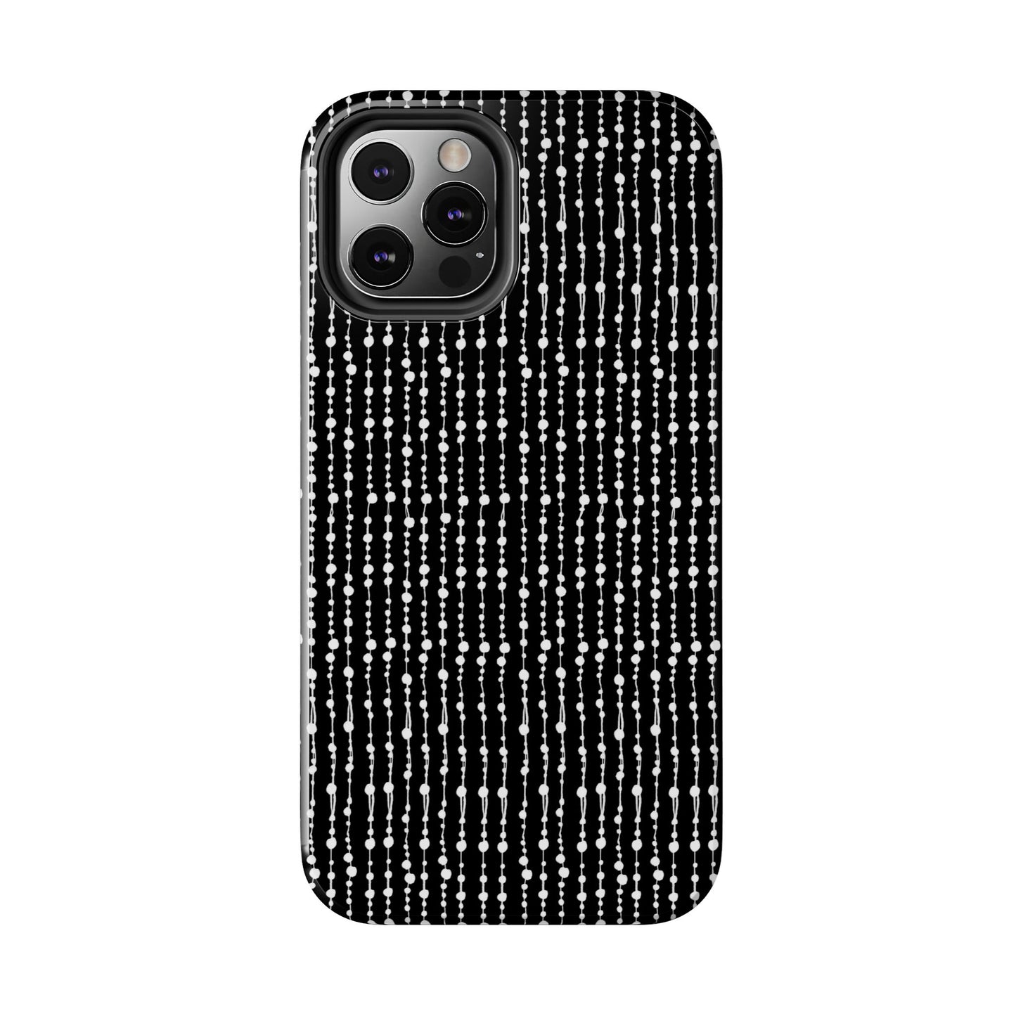 Beaded Curtain Black / White Phone Case