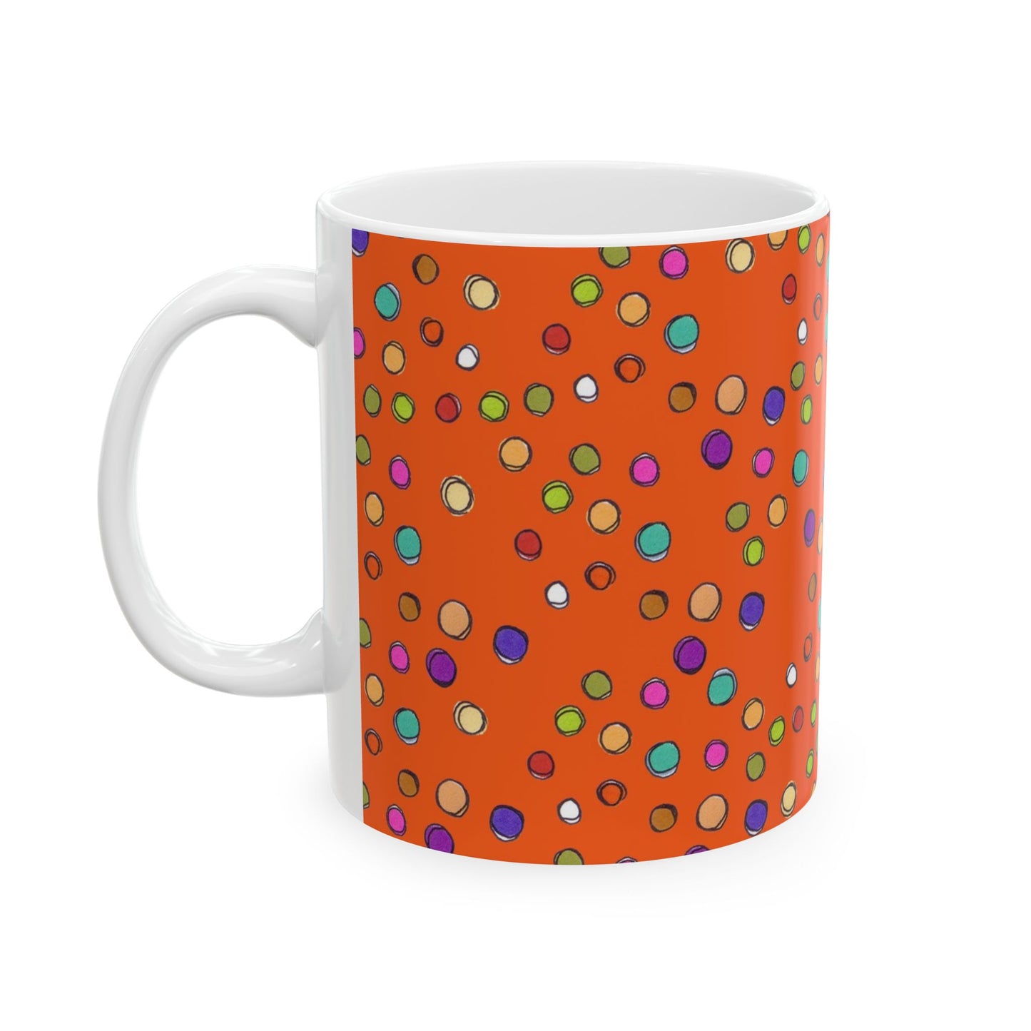 Dog Dots Orange Cup