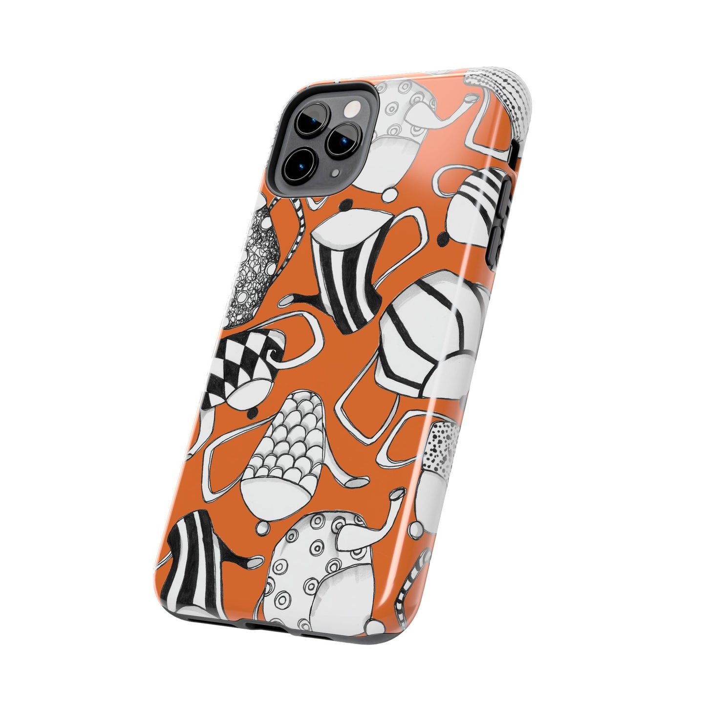 Coffee, Tea Anyone? Orange Phone Case