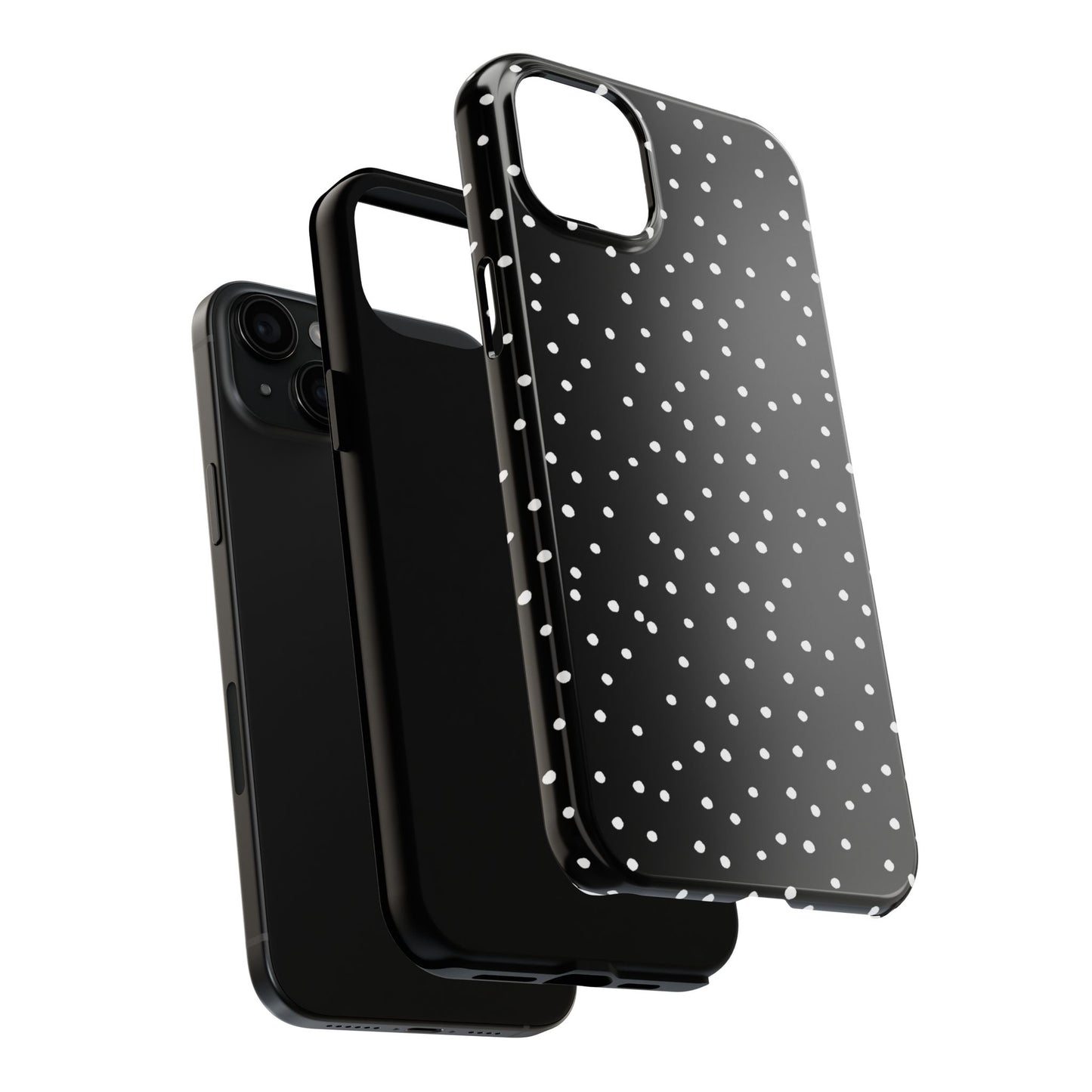 Dinky Dots Black / White Phone Case