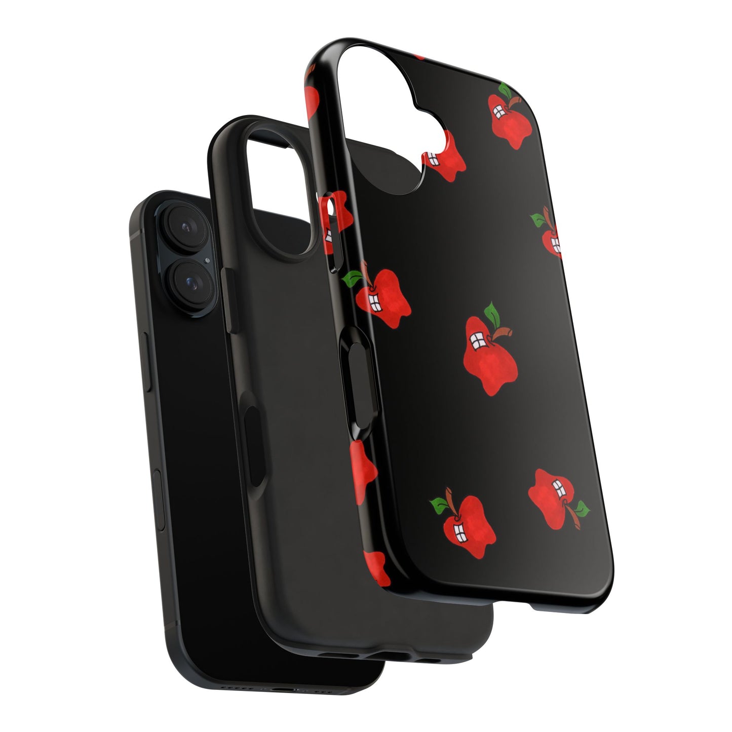 Flying Apples Black Phone Case